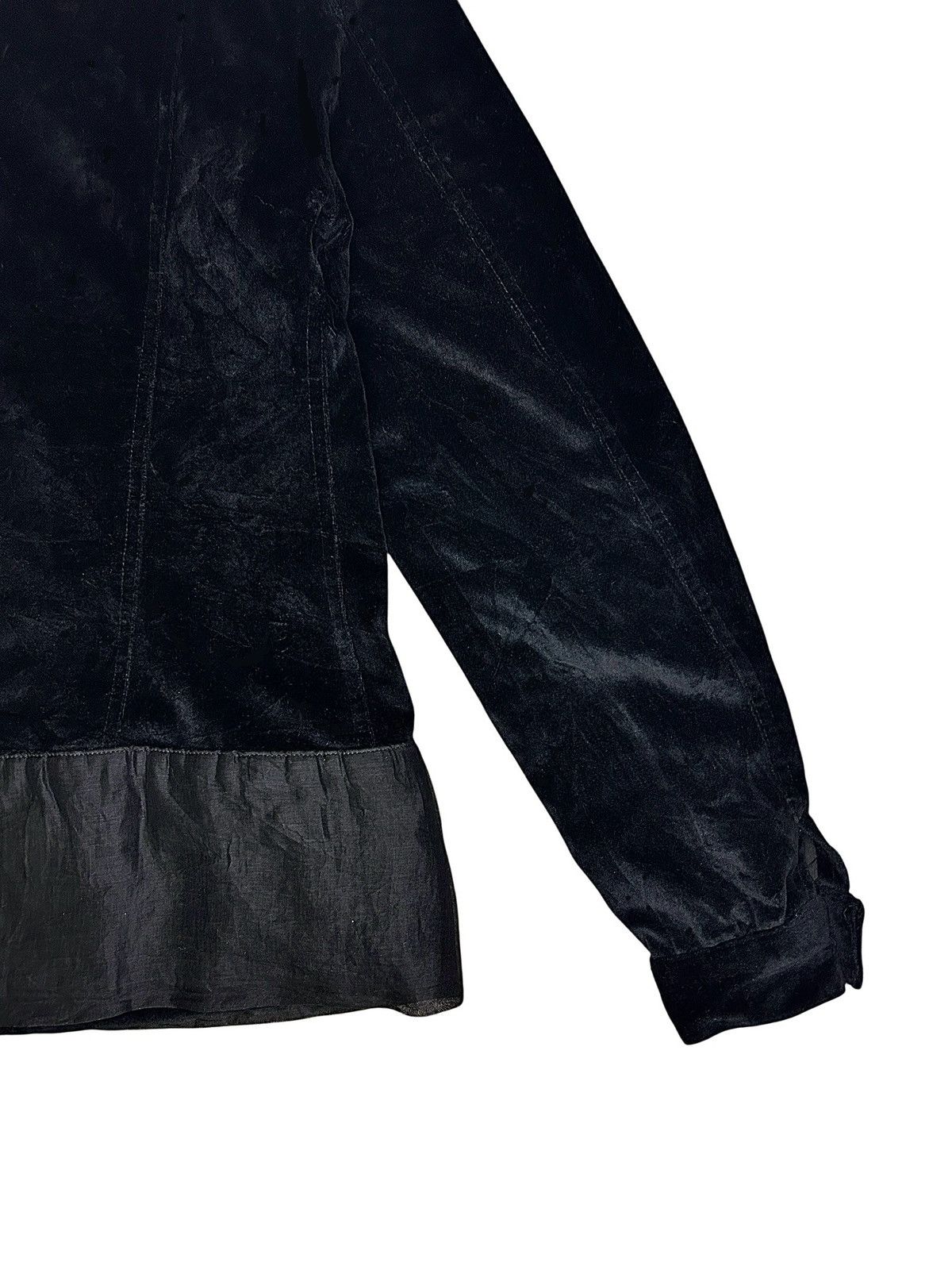 Helmut Lang F/W 97 Velvet Trucker Jacket Size M / US 6-8 / IT 42-44 - 9 Thumbnail