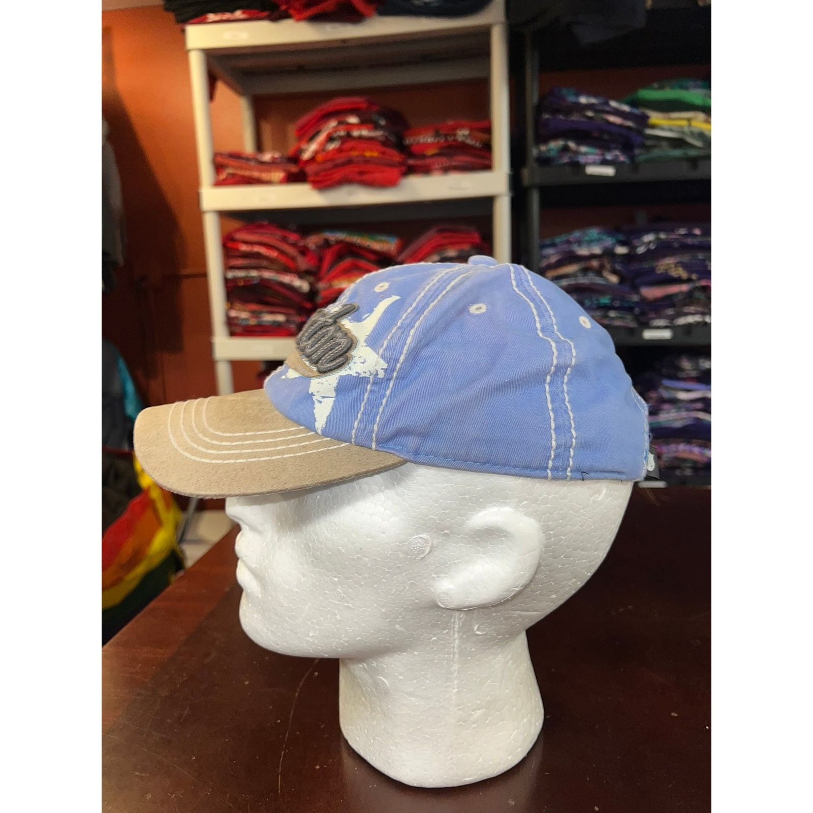 Vintage Vintage Houston Texas Hat TX Star Blue Cap Headwear OS Size ONE SIZE - 4 Thumbnail