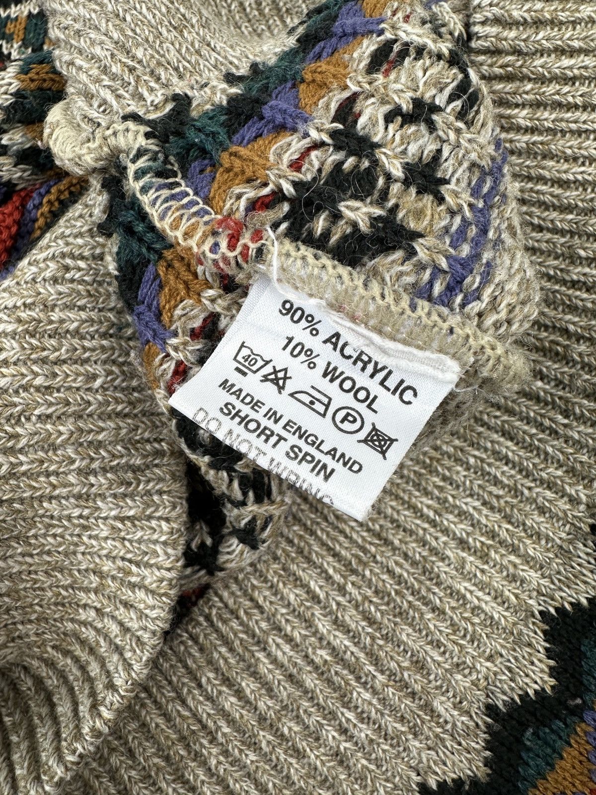 Vintage The Sweater Shop Vintage Men's Striped Knit Acrylic Jumper Size US L / EU 52-54 / 3 - 9 Thumbnail