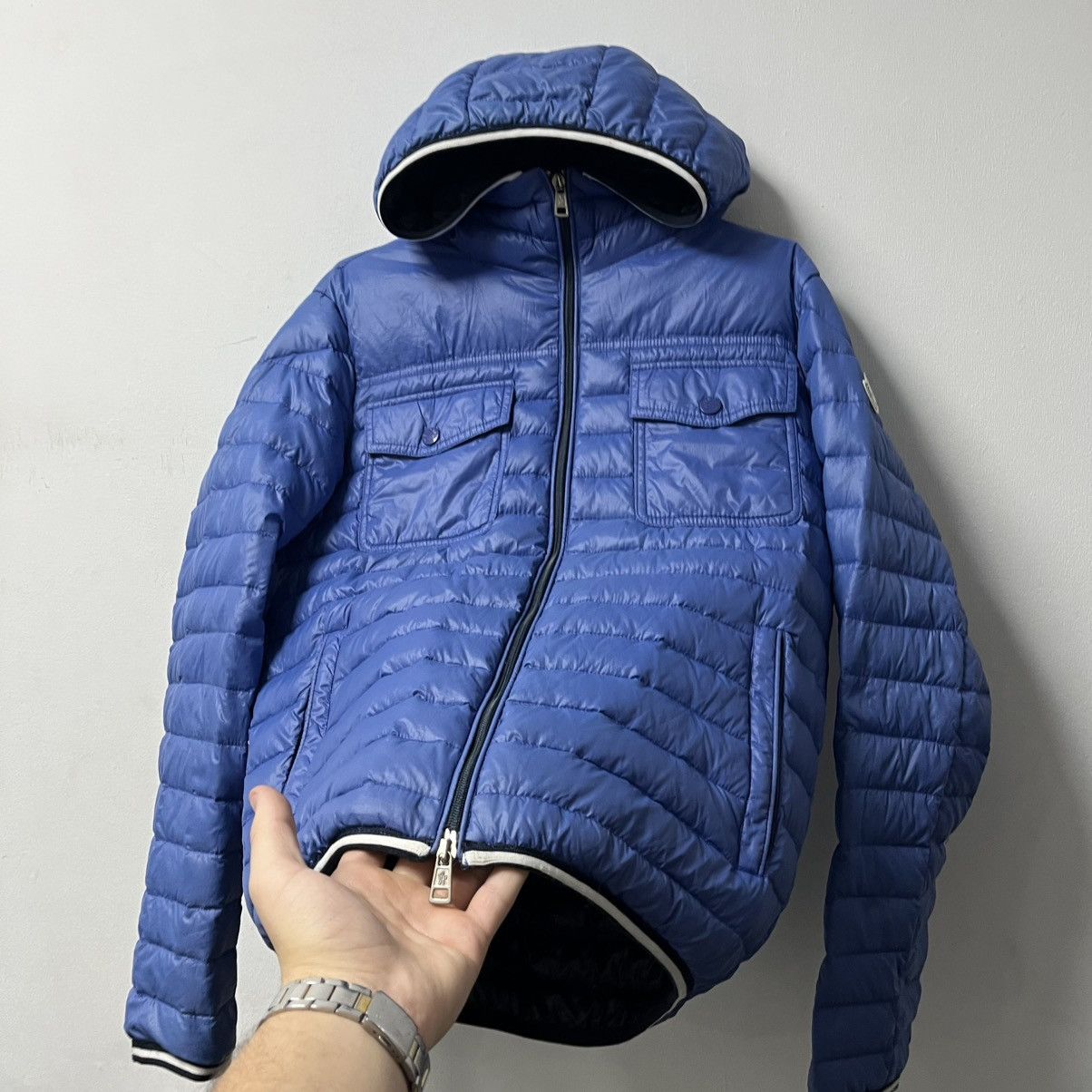 Moncler Moncler Puffer Jacket Blue Size S Size US S / EU 44-46 / 1 - 6 Thumbnail