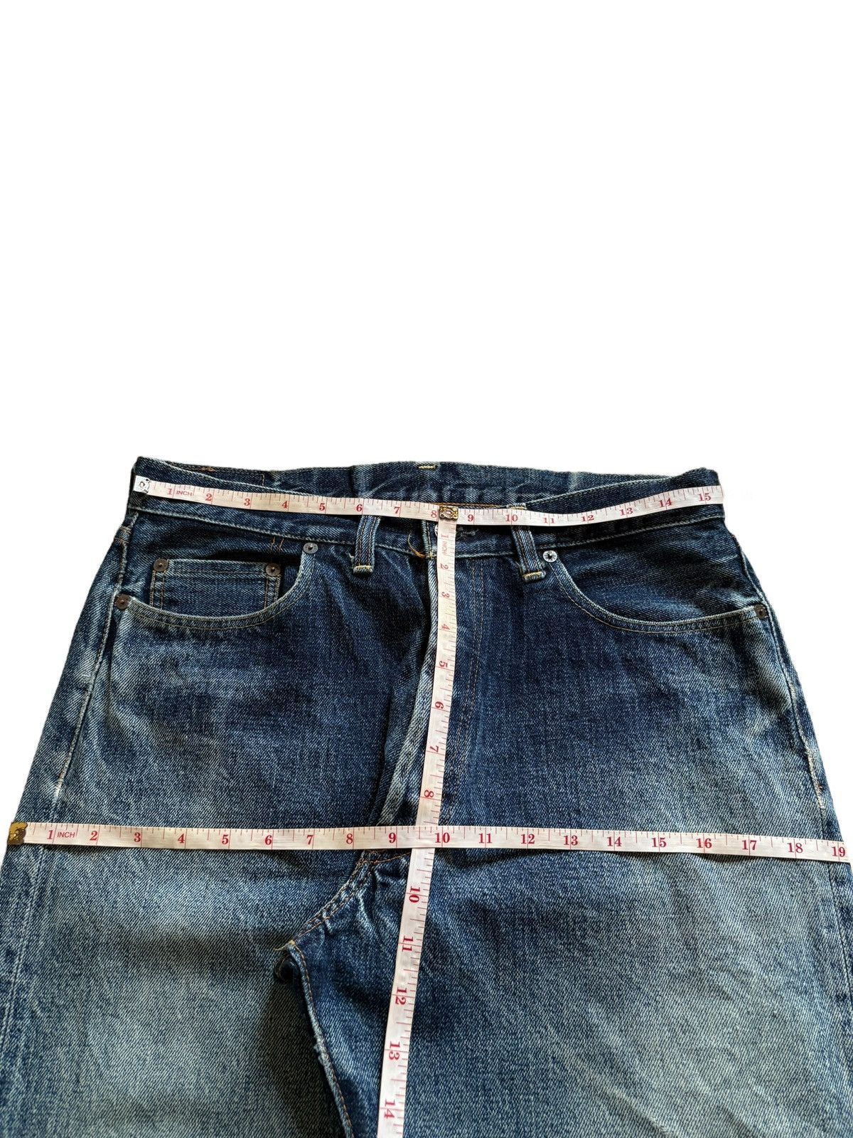 Denime Vintage Denime Selvedge Mud Wash Loose Baggy Jeans Size US 31 - 13 Thumbnail