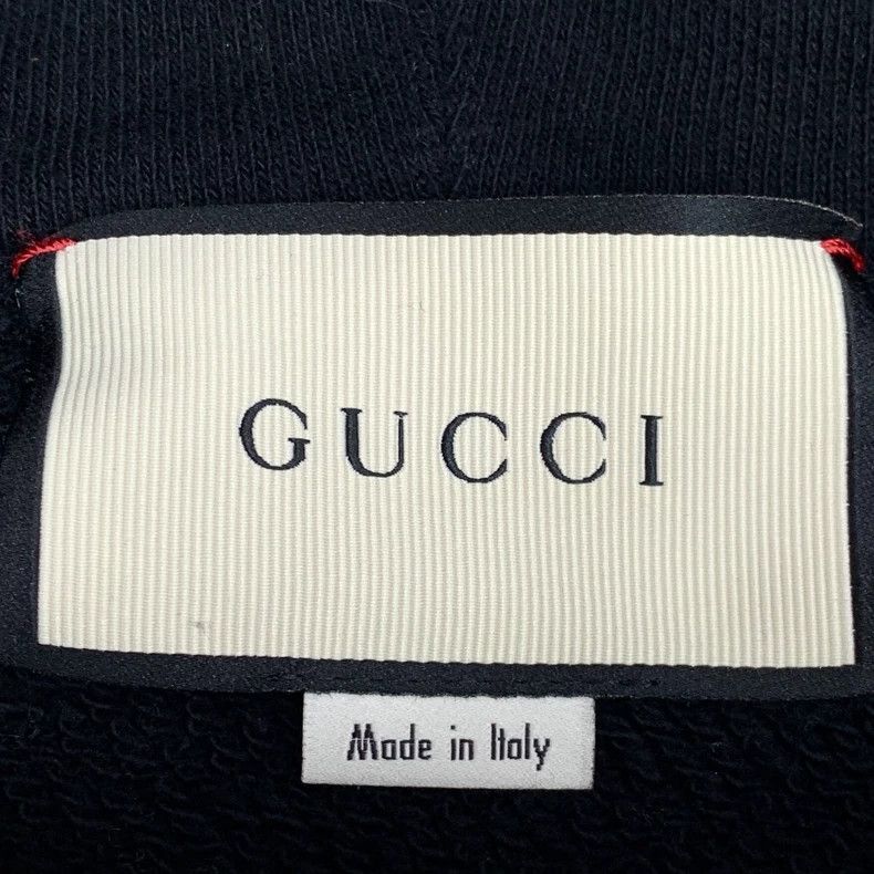Gucci Gucci Black logo letter printed water drop cotton hooded l Size US M / EU 48-50 / 2 - 6 Thumbnail