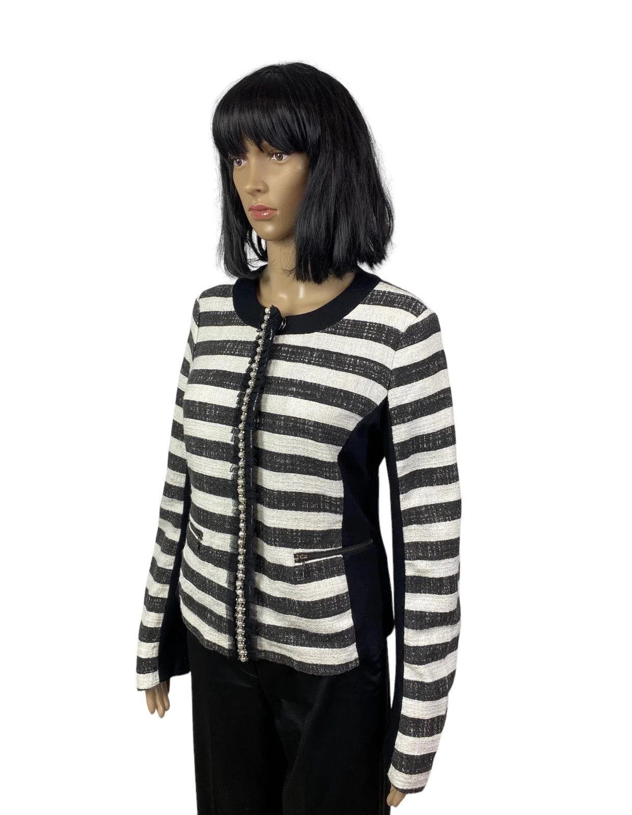 Pinko Pinko Striped Cotton Jacket size IT44 GB12 Size M / US 6-8 / IT 42-44 - 2 Thumbnail