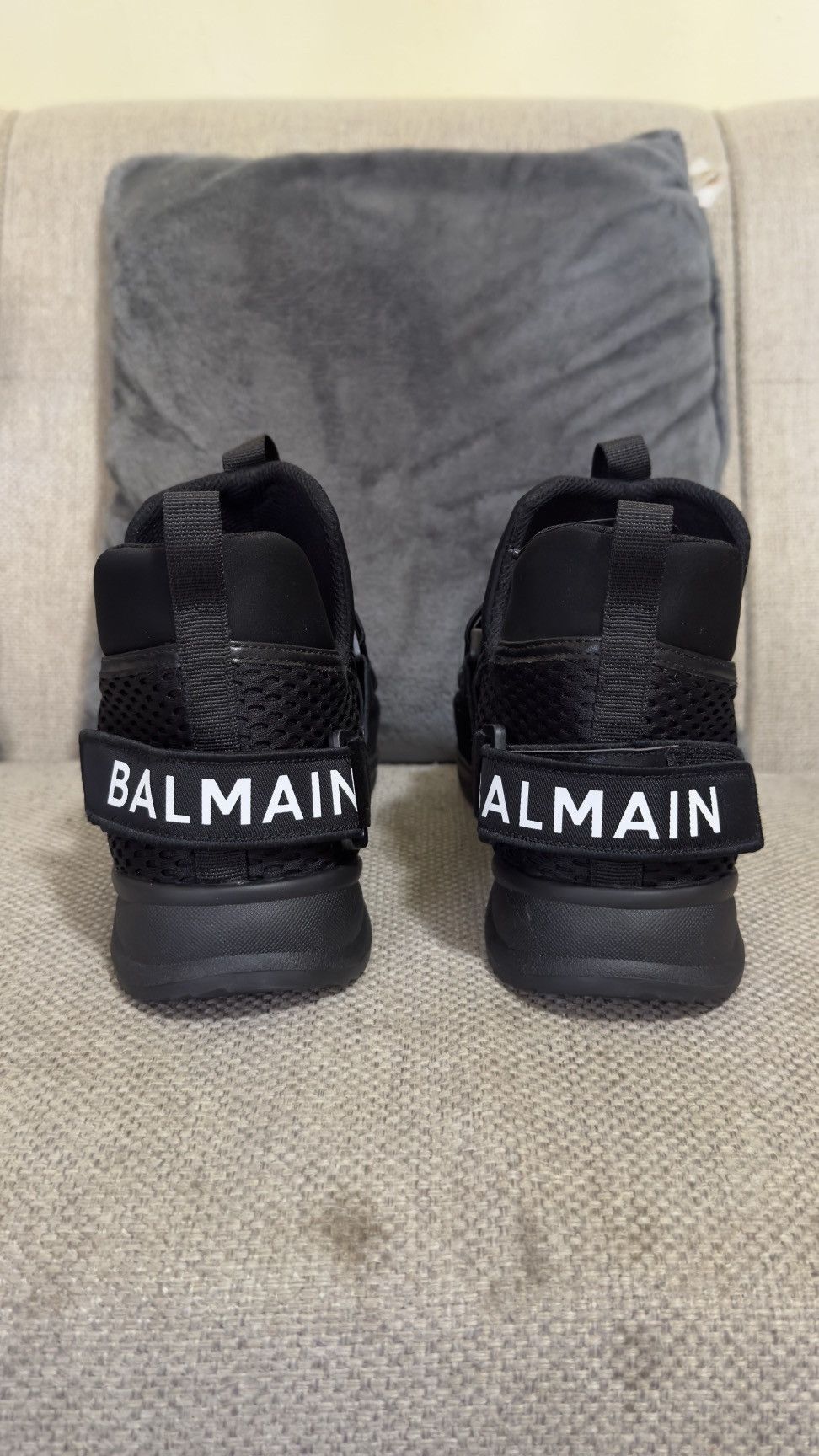 Balmain Balmain B-Bold High-Top Sneakers Size US 12 / EU 45 - 4 Thumbnail