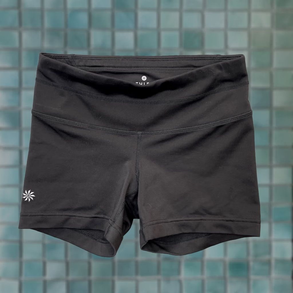 Athleta Athleta Womens XXS Black Athletic Running Shorts Reflective Back Zip Training Size 24" / US 00 / IT 34 - 1 Thumbnail