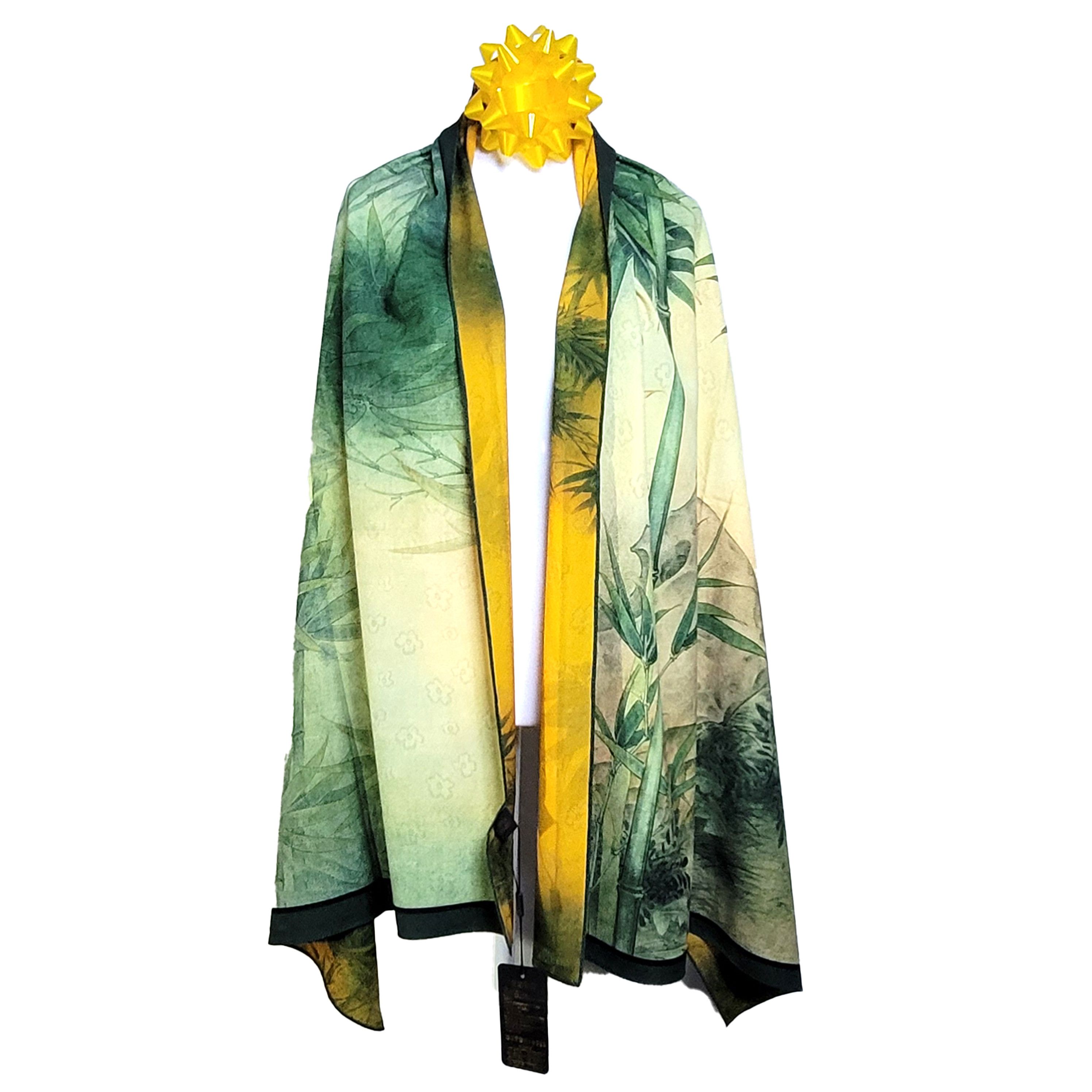 Other Double-Sided Silk Scarf 27"x70" Long Rectangle 3305 Size ONE SIZE - 4 Thumbnail
