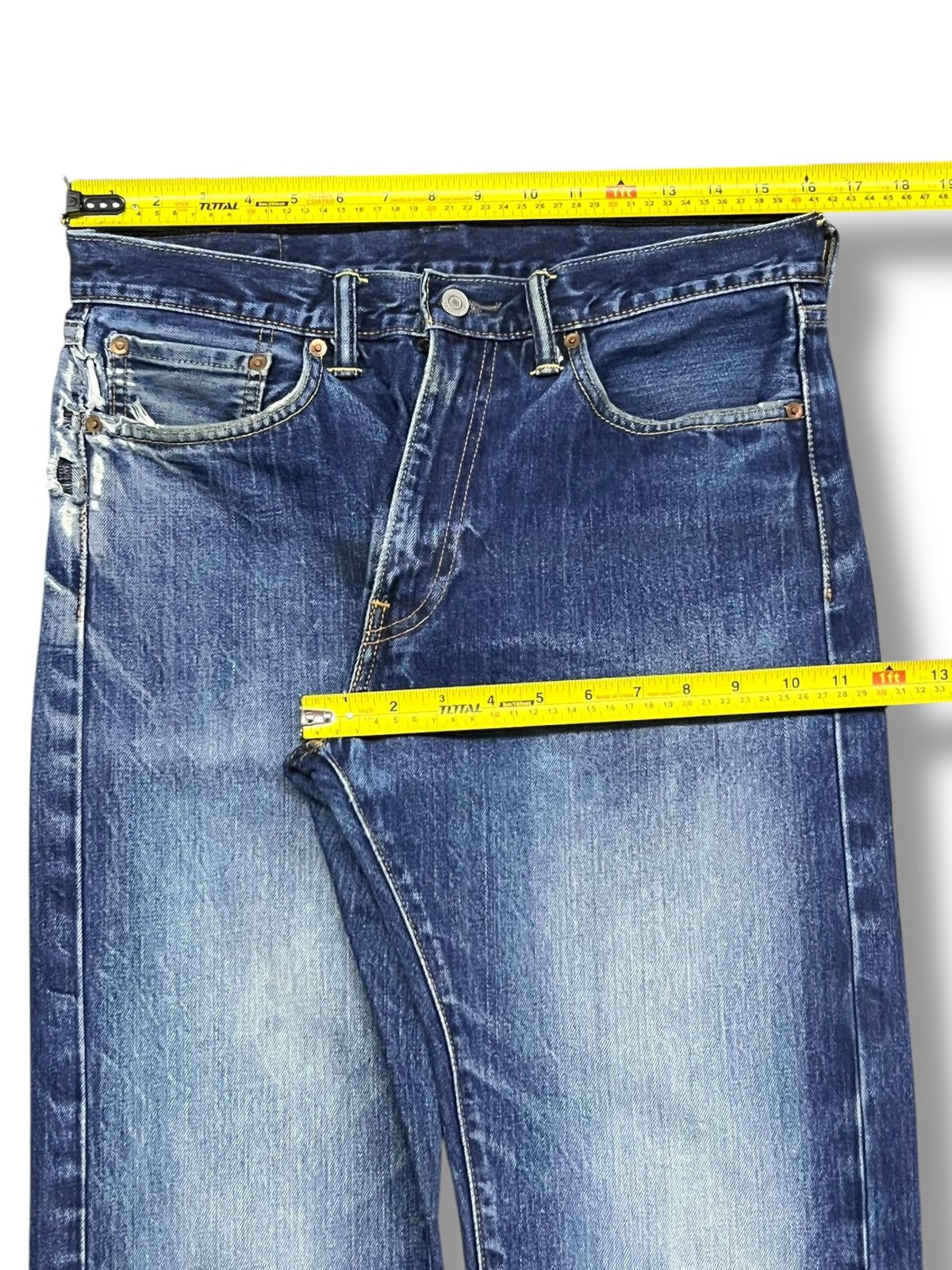 Levi's Vintage Levi’s 505 - Faded Wash, Distressed Denim Size US 32 / EU 48 - 20 Thumbnail