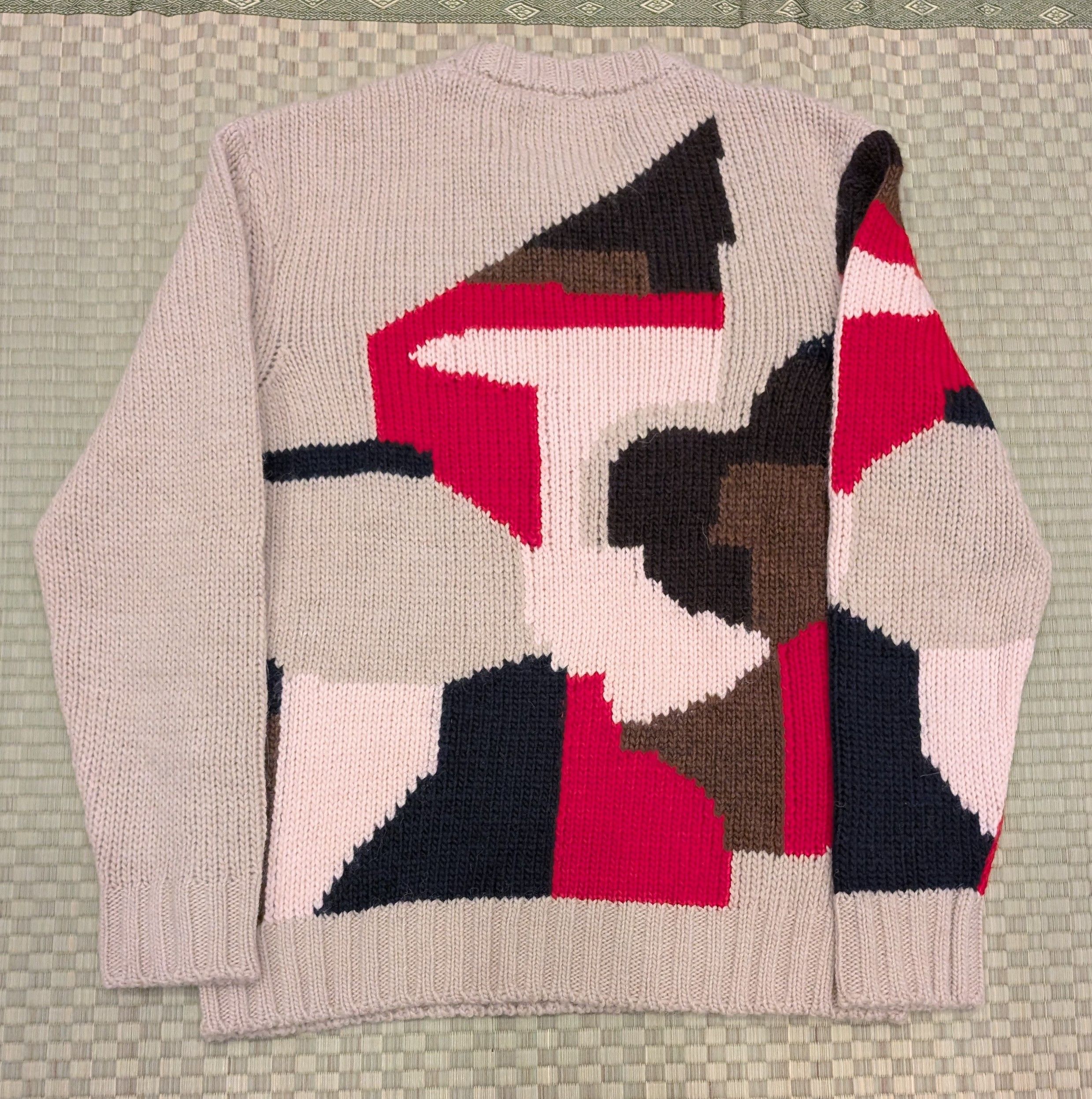NN07 NN07 No Nationality Brady Intarsia Knit Wool Alpaca Jumper Size US S / EU 44-46 / 1 - 2 Thumbnail