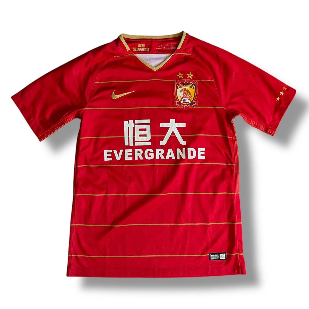 Nike Guangzhou Evergrande 18/19 Home - PAULINHO #9 - M Authentic