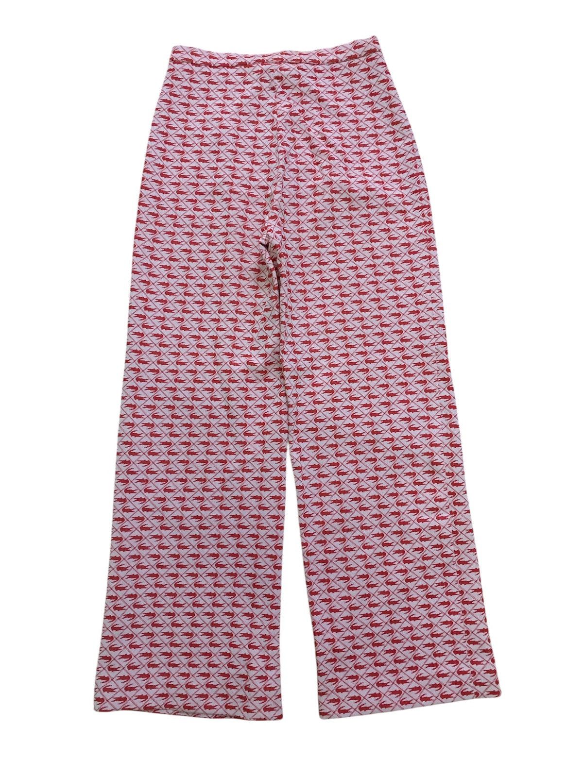 Lacoste × Vintage Vintage Flare Chemise Lacoste Ovprint Pant Size 26" / US 2 / IT 38 - 4 Thumbnail