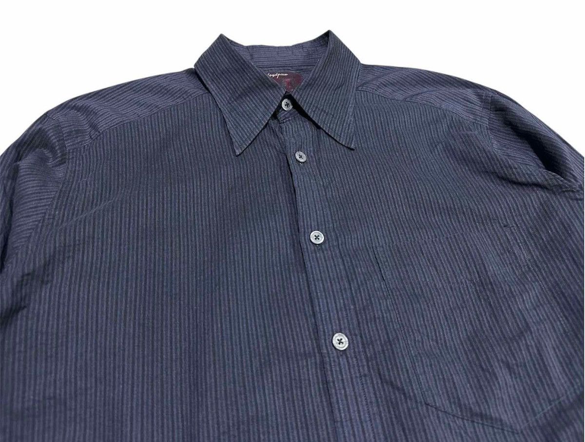 Yohji Yamamoto 🔥Vintage A.A.R Yohji Yamamoto Sheer Striped Shirt Ls Size US L / EU 52-54 / 3 - 4 Thumbnail