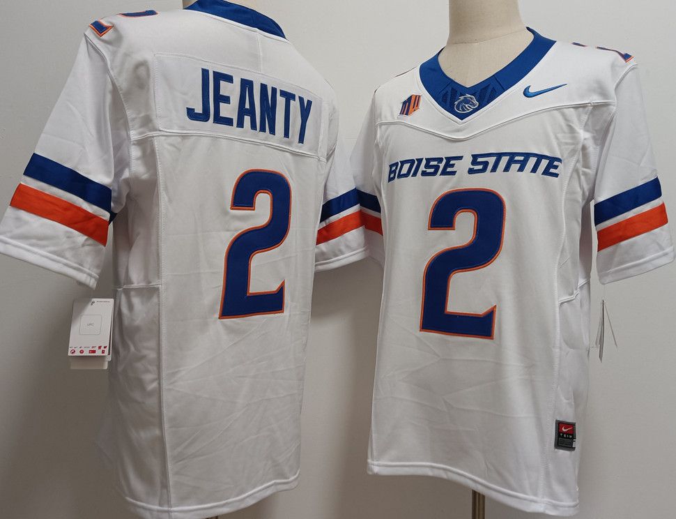 Other Men's Boise State Broncos #2 Ashton Jeanty White 2024 Size US M / EU 48-50 / 2 - 3 Thumbnail