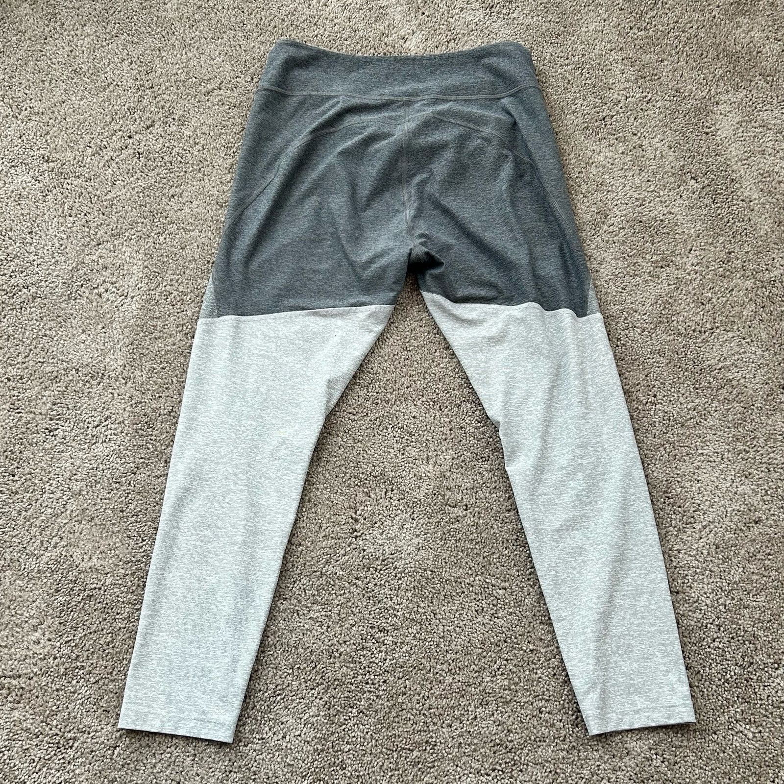 Outdoor Voices Outdoor Voices Leggings Tri-Tone Colorblock Gray XL Size 33" - 2 Thumbnail