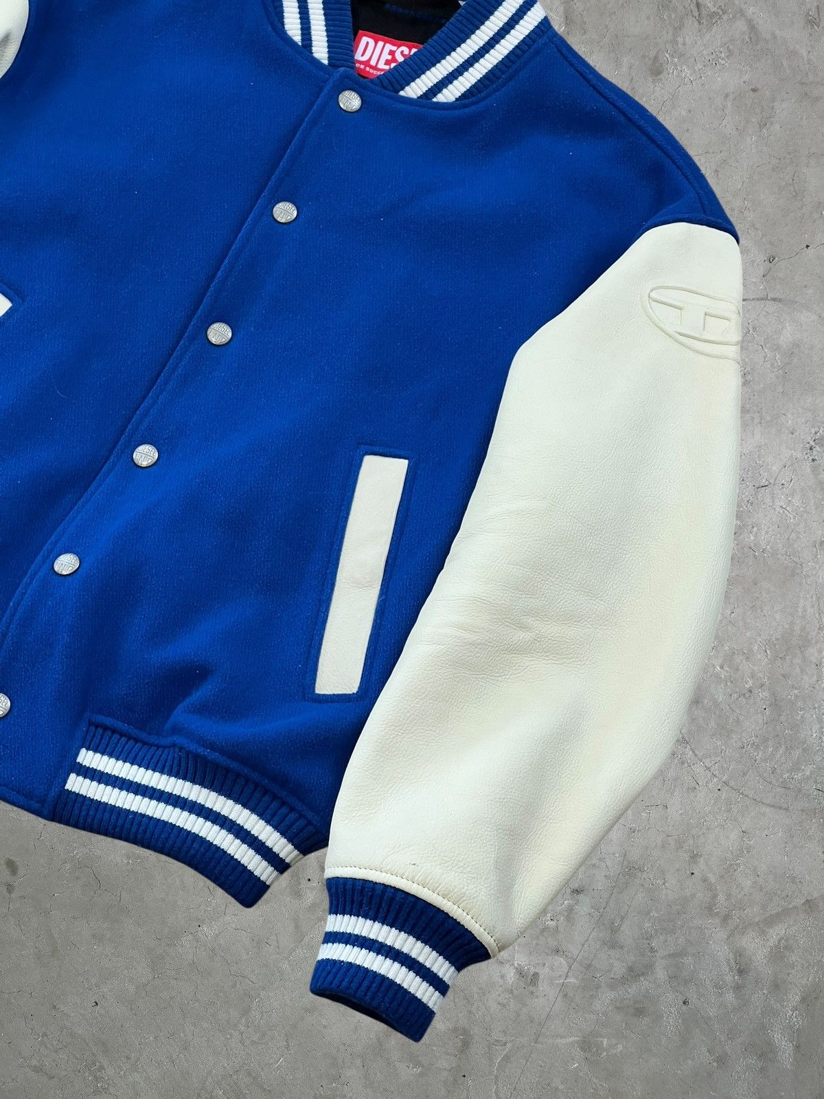 Diesel Diesel Leather Sleeve Varsity Jacket Size US S / EU 44-46 / 1 - 3 Thumbnail
