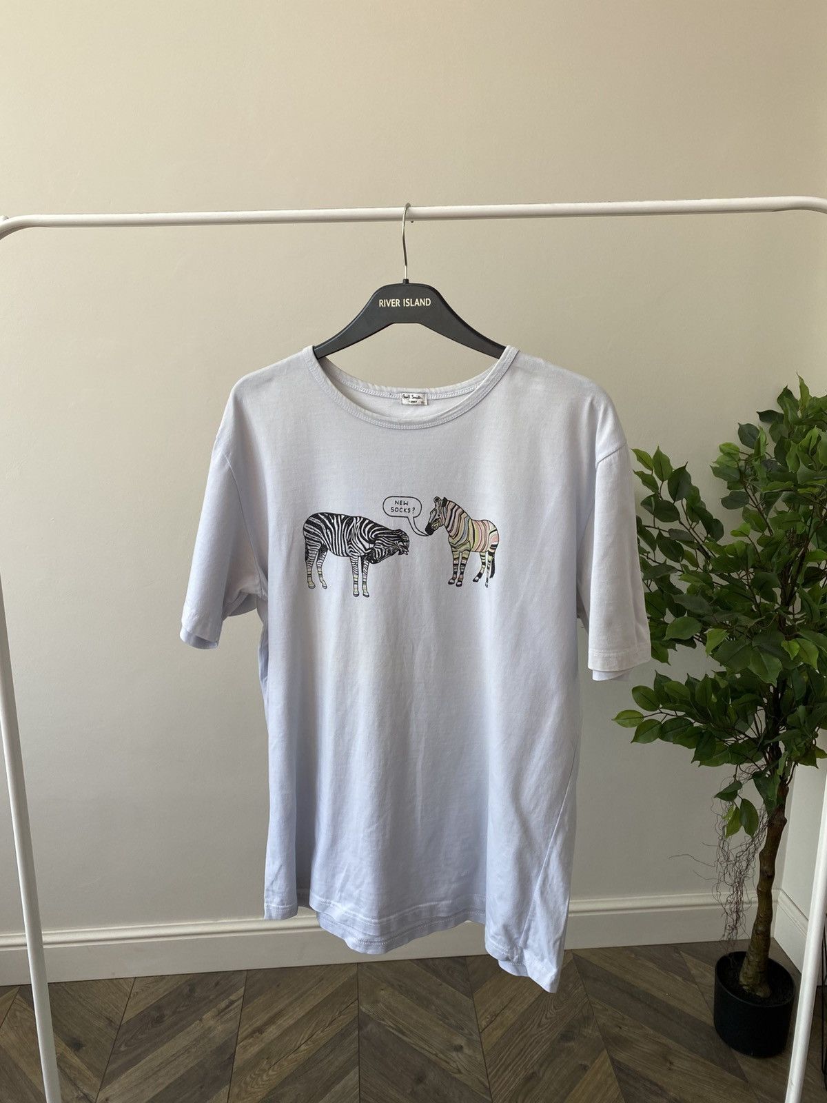 Designer × Paul Smith × Vintage Vintage Paul Smith Zebras Tee Size US M / EU 48-50 / 2 - 3 Thumbnail