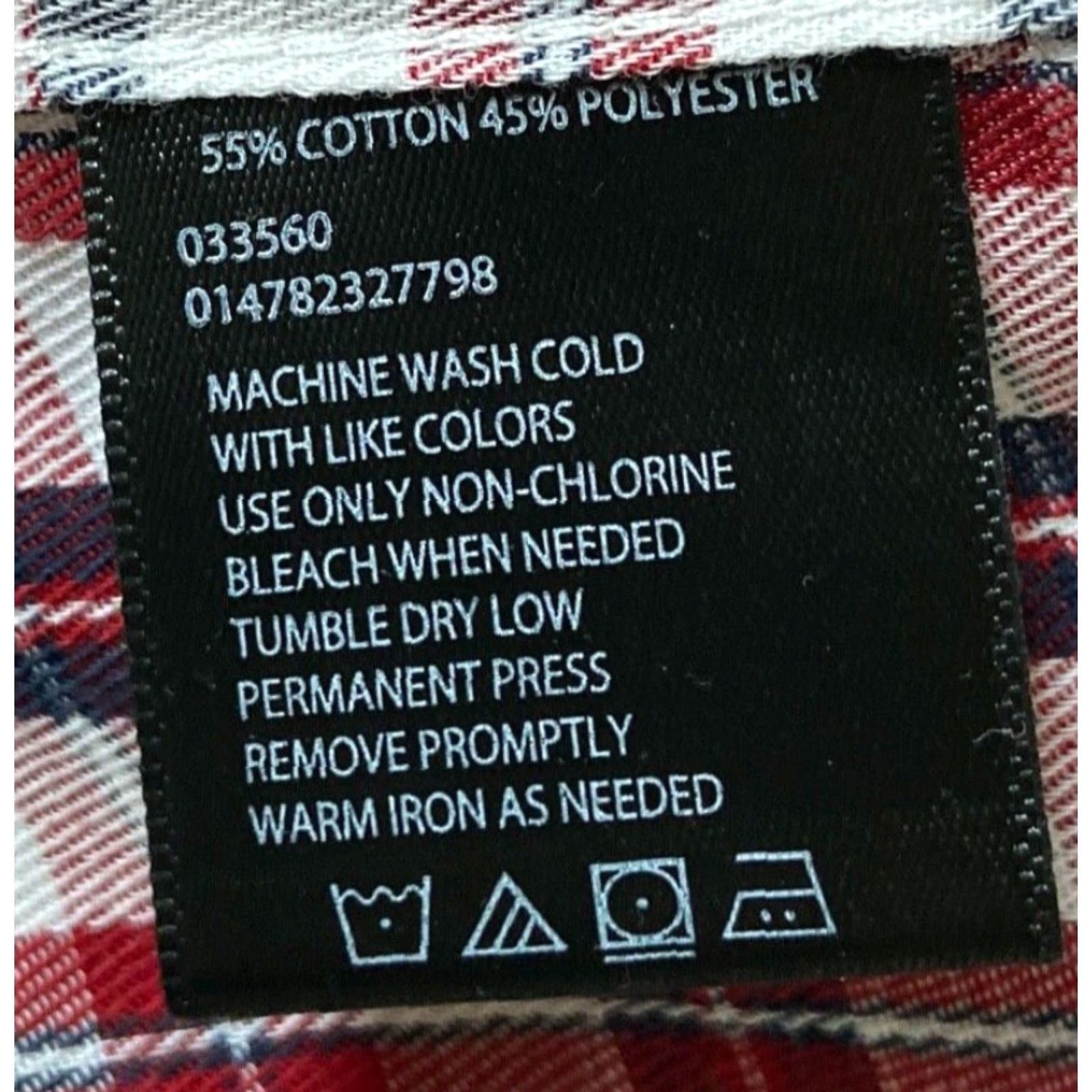 Haggar Haggar Shirt Mens XL 17-17.5 Red White Black Plaid Button Down Wrinkle Resistant Size US XL / EU 56 / 4 - 4 Thumbnail