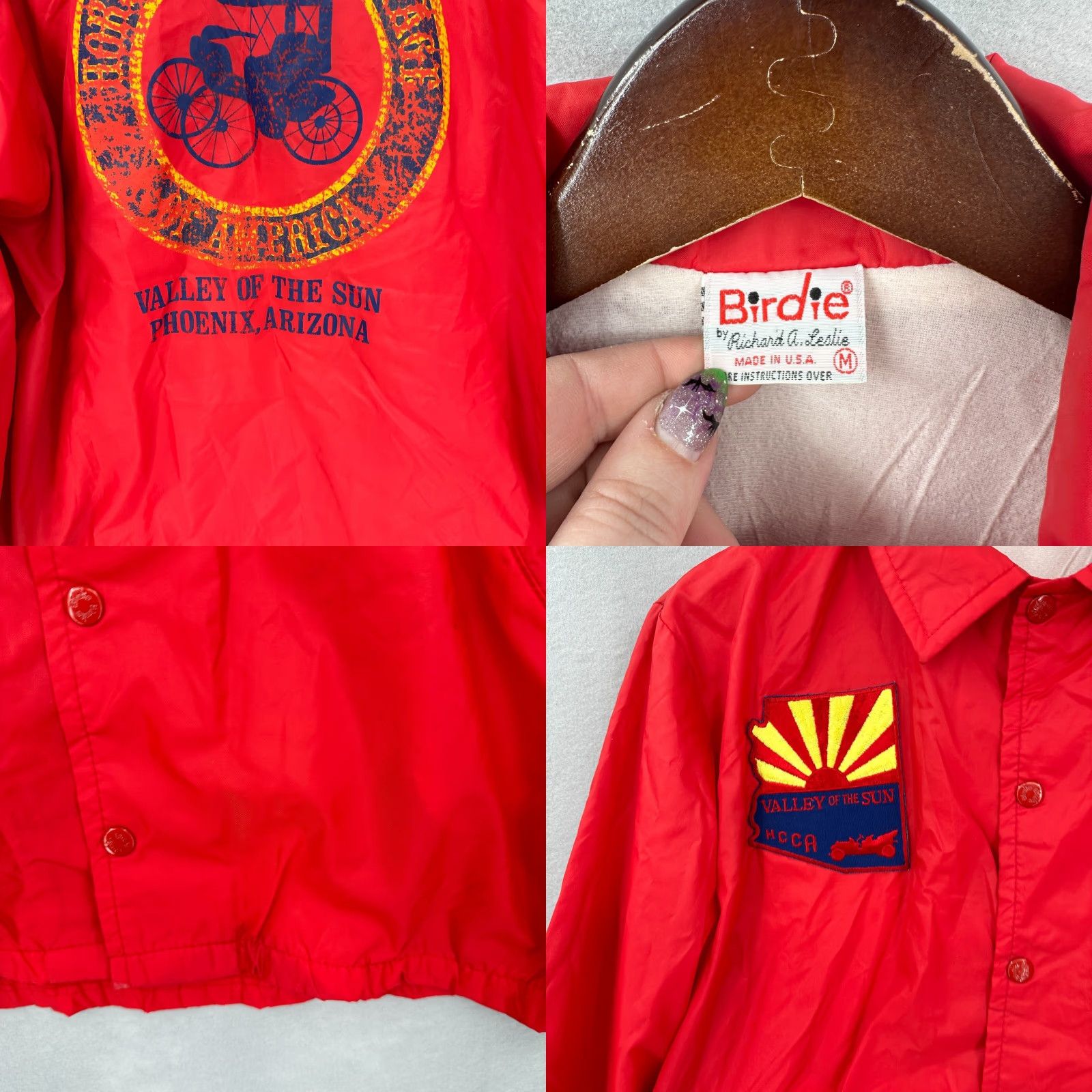 Vintage VTG Birdie Jacket Mens M Nylon Red Windbreaker 1980s Casual Sporty Size US M / EU 48-50 / 2 - 8 Thumbnail