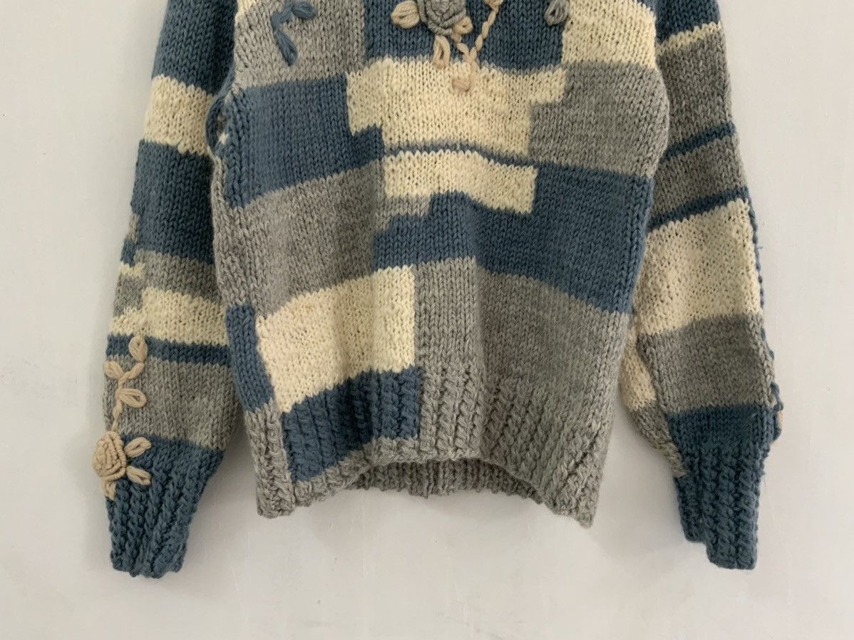Handmade Cross Stich Flower Handmade Knitwear Size US M / EU 48-50 / 2 - 6 Thumbnail