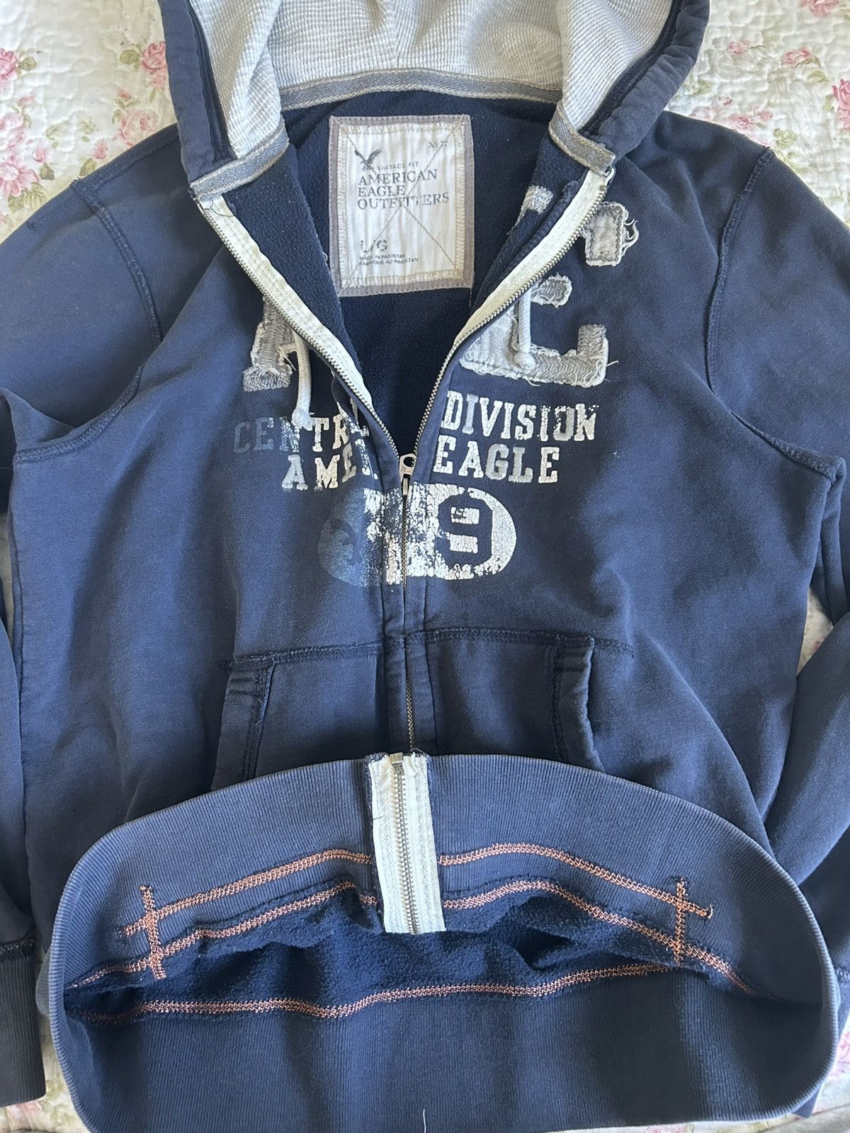 American Eagle Outfitters Navy Blue American Eagle Outfitters Zip Up Size US L / EU 52-54 / 3 - 4 Thumbnail