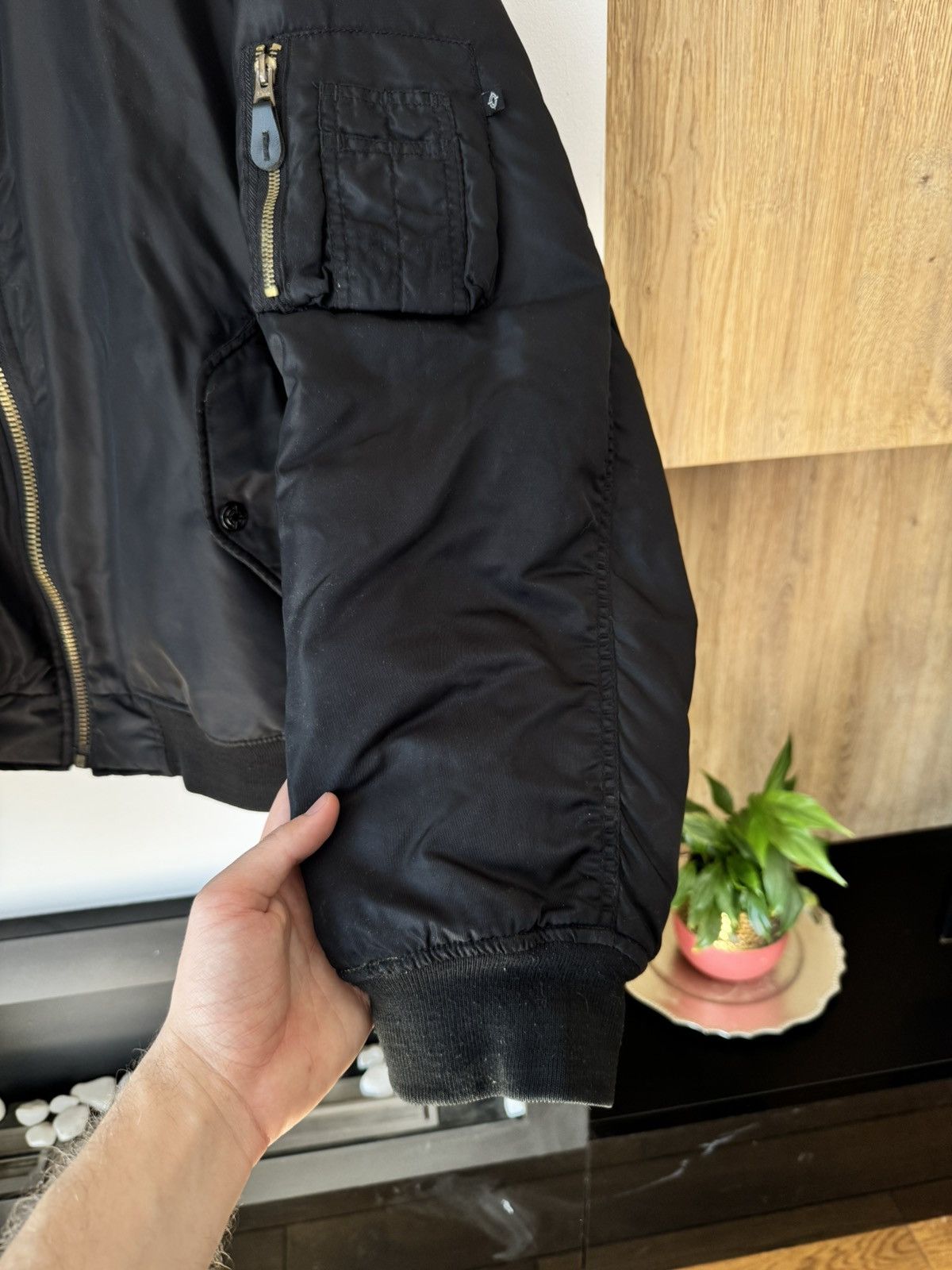Fostex Garments Fostex Garments CWU Flyer Black Vintage Nylon Bomber Jacket Size US XL / EU 56 / 4 - 8 Thumbnail
