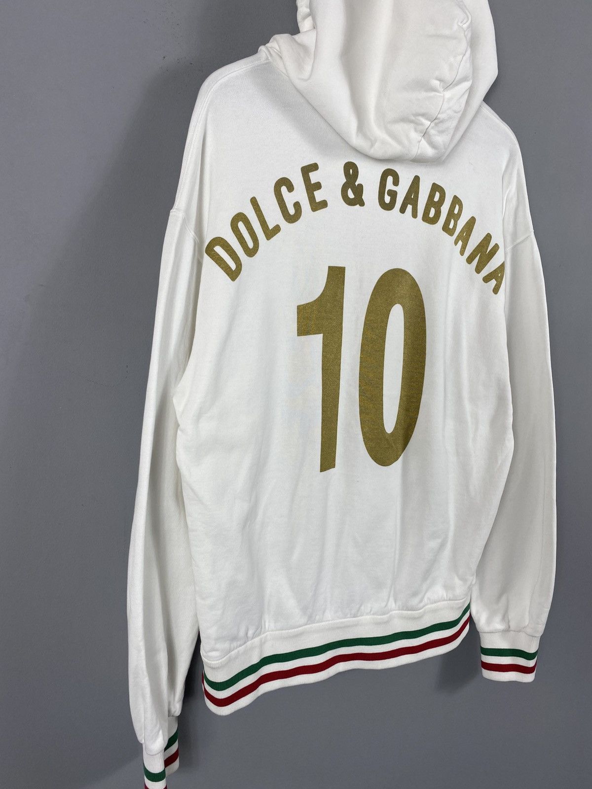 Dolce & Gabbana VERY RARE Dolce&Gabbana D&G Italia 10 Hoodie Big Logo Y2K Size US M / EU 48-50 / 2 - 12 Thumbnail