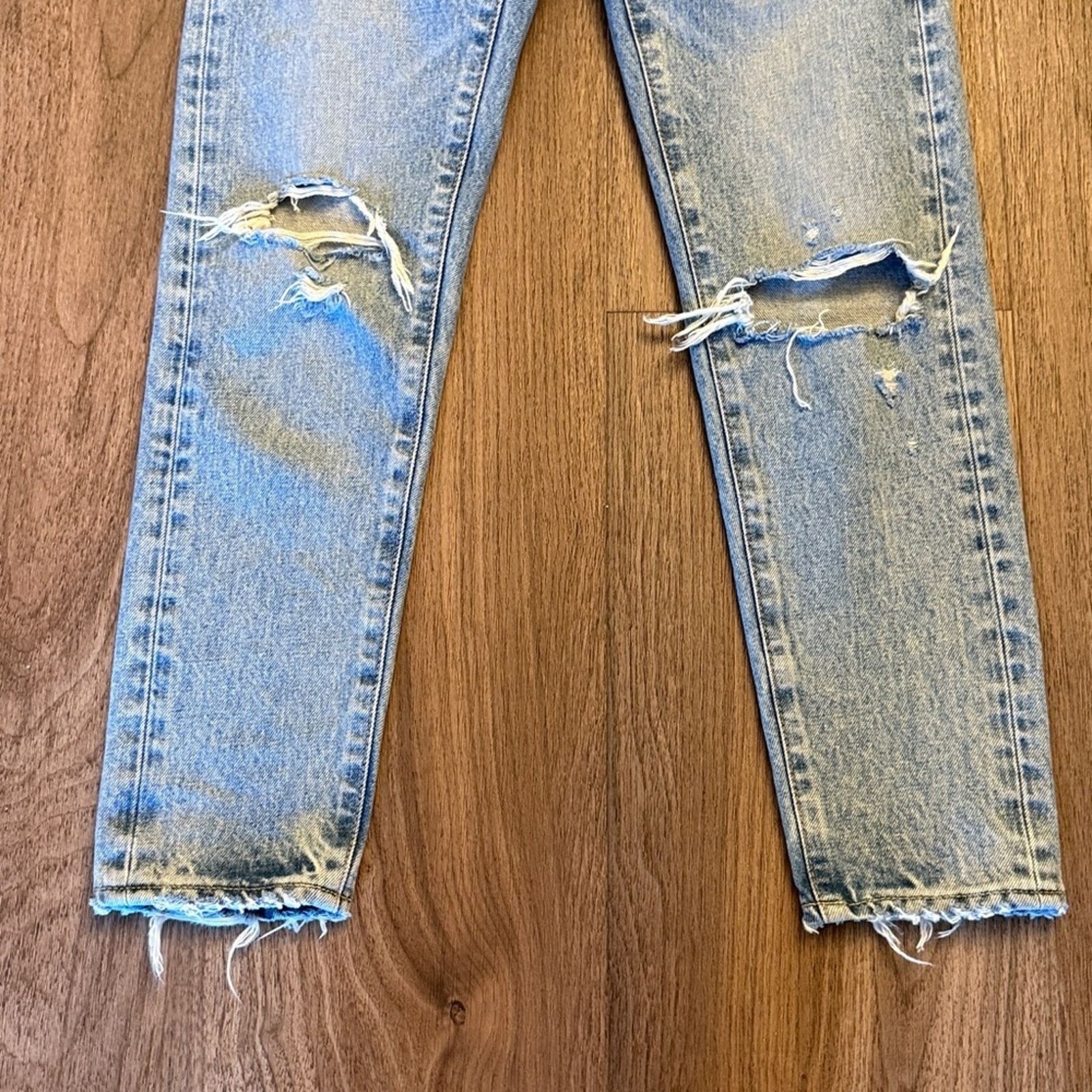 MOUSSY NWOT Moussy Vintage distressed Denim Jeans size 24 Size 24" / US 00 / IT 34 - 3 Thumbnail