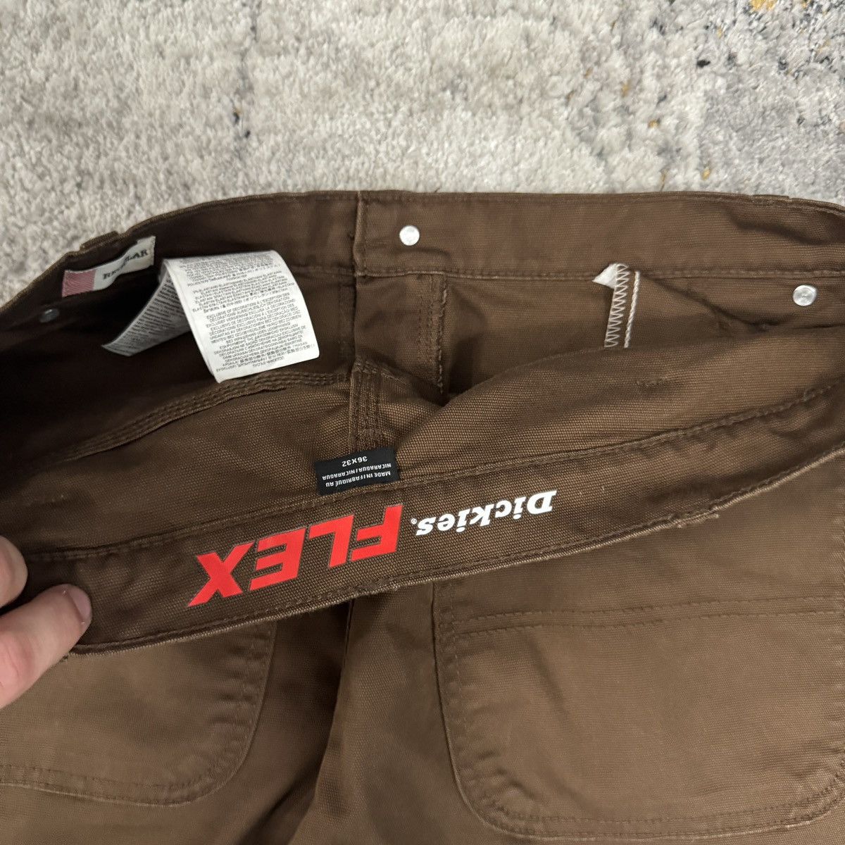 Dickies × Vintage Vintage y2k Dickies wide leg carpenter double knee pants Size US 36 / EU 52 - 4 Thumbnail