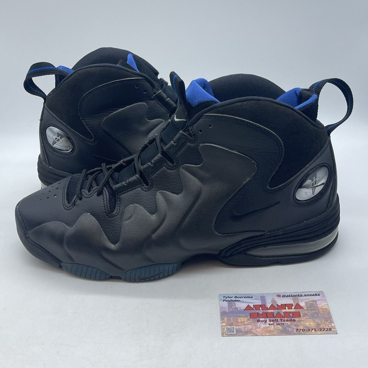 Nike Air penny 3 black varsity royal Size US 11.5 / EU 44-45 - 8 Thumbnail