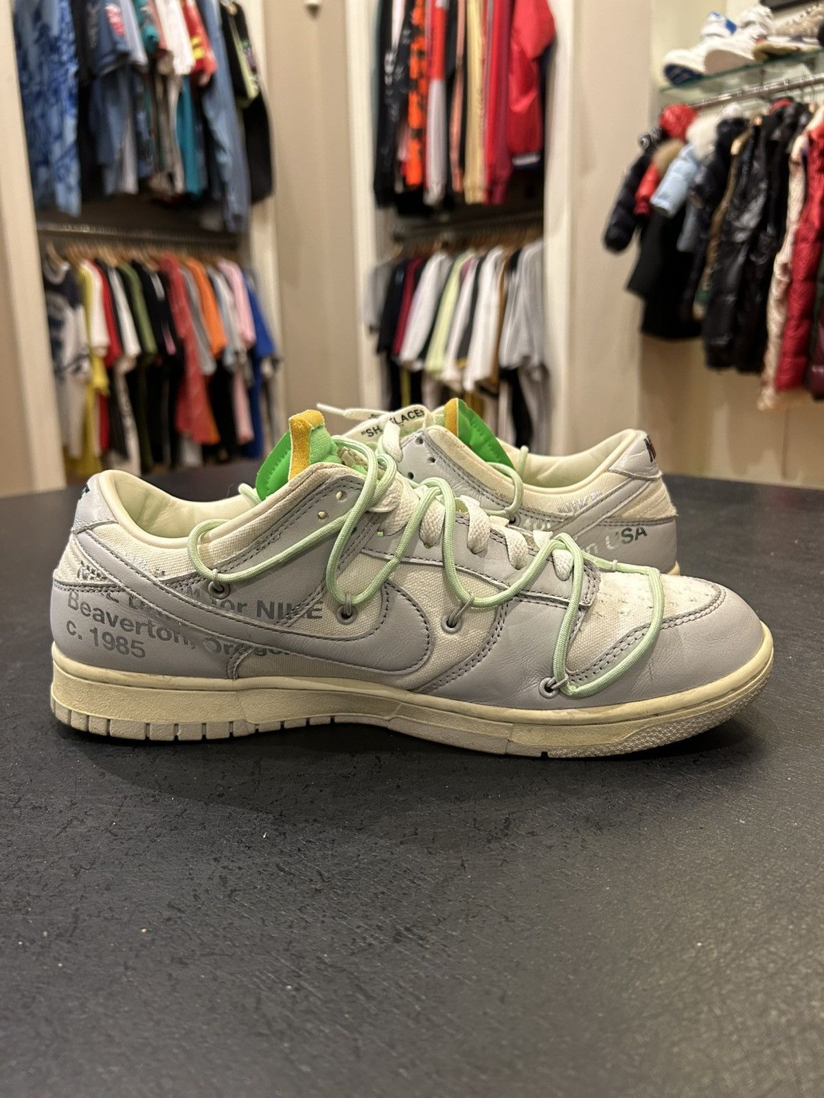 Nike Nike Dunk Low ‘Off-White Lot 07’ Size US 11.5 / EU 44-45 - 4 Thumbnail