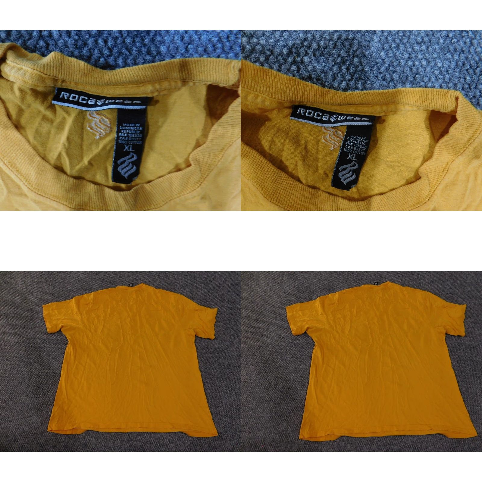 Rocawear Rocawear Shirt Mens XL Yellow Graphic Hip Hop Streetwear Camo Letters T Shirt Size US XL / EU 56 / 4 - 8 Thumbnail