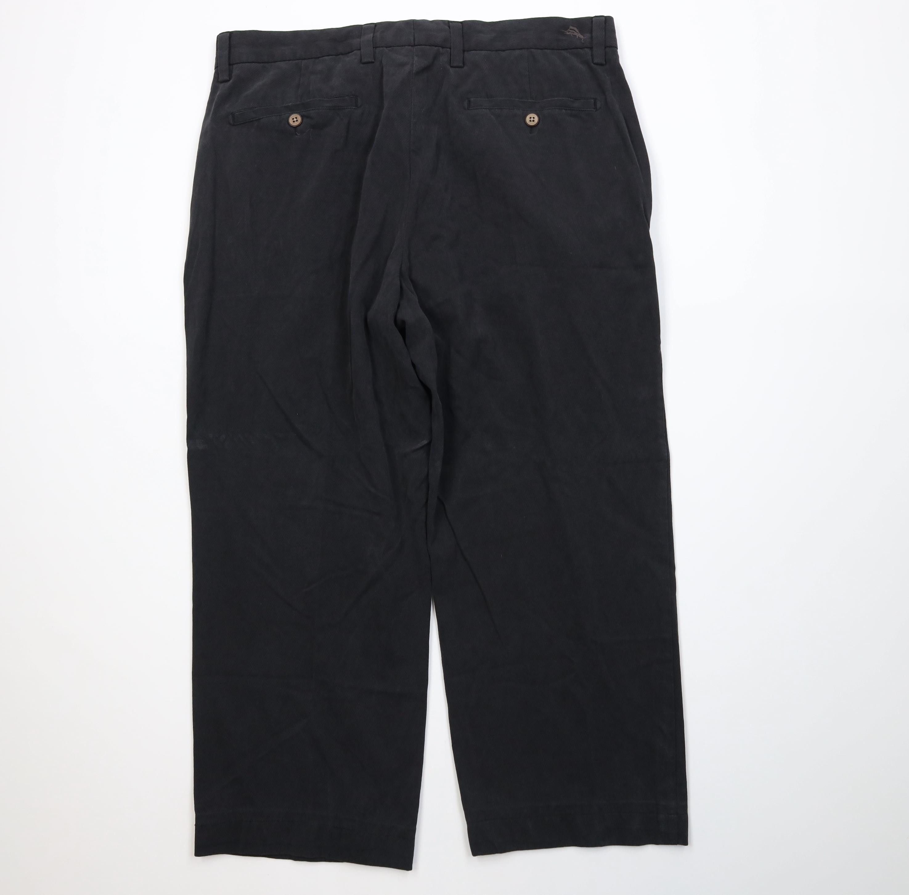 Tommy Bahama Vintage Y2K Tommy Bahama Blend Wide Leg Chino Pants Black Size US 33 - 8 Thumbnail