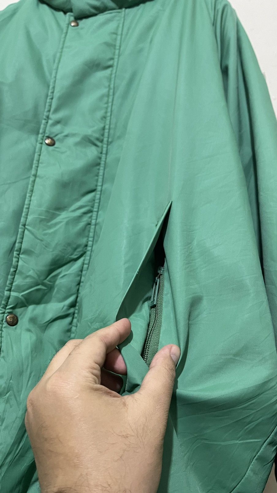 Moncler Grenoble Vintage Moncler Grenoble 80s Green Down Jacket Size US XL / EU 56 / 4 - 21 Thumbnail