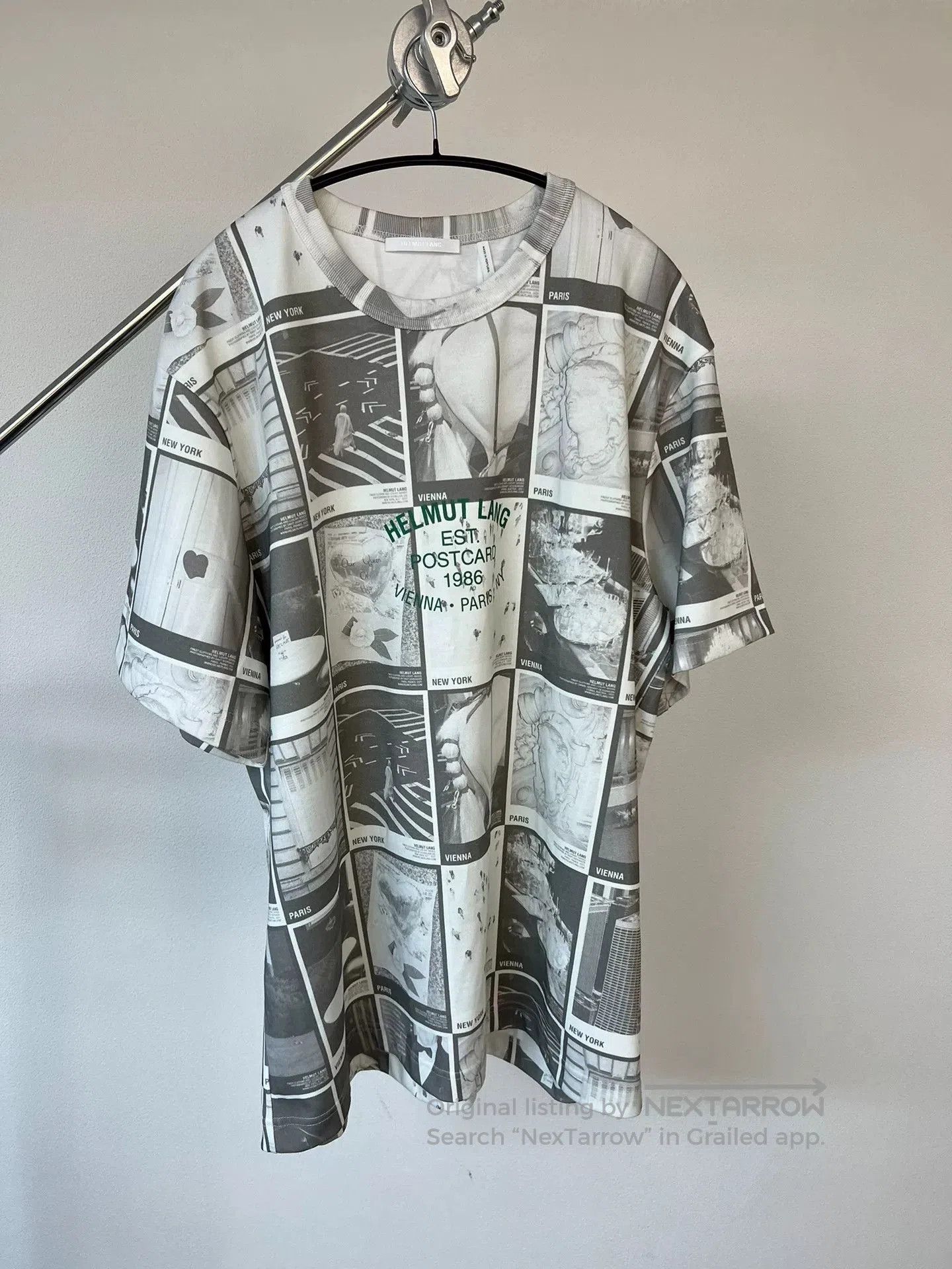 Helmut Lang Helmut Lang Newspaper Print T-Shirt. Size US XL / EU 56 / 4 - 1 Thumbnail