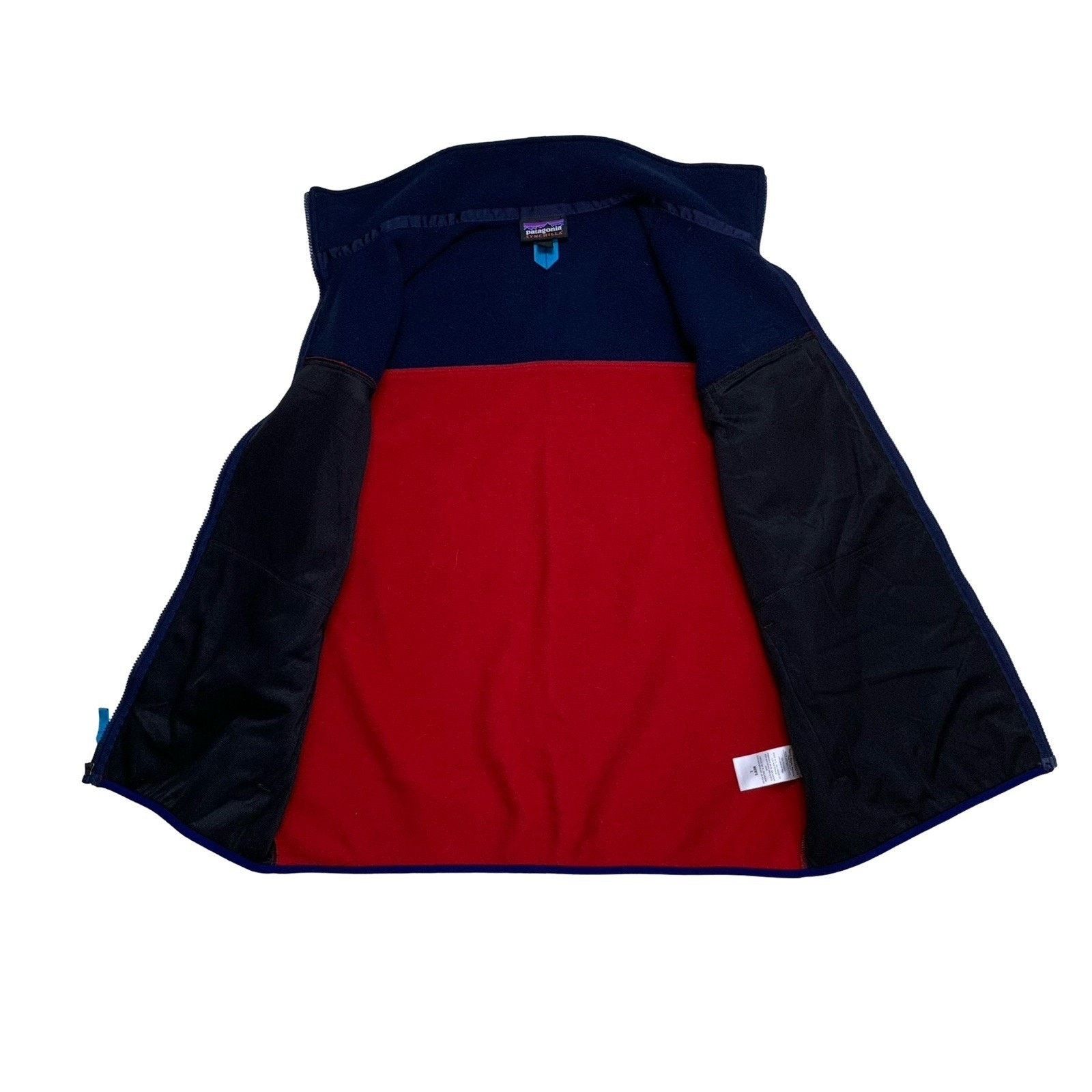 Patagonia Patagonia Synchilla Snap-T Fleece Vest Men’s M Red Navy FA15 Size US M / EU 48-50 / 2 - 8 Thumbnail