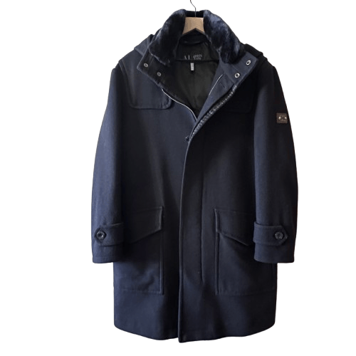Armani Armani Jeans 30 Anneversario Black Peacoat Size US M / EU 48-50 / 2 - 1 Thumbnail