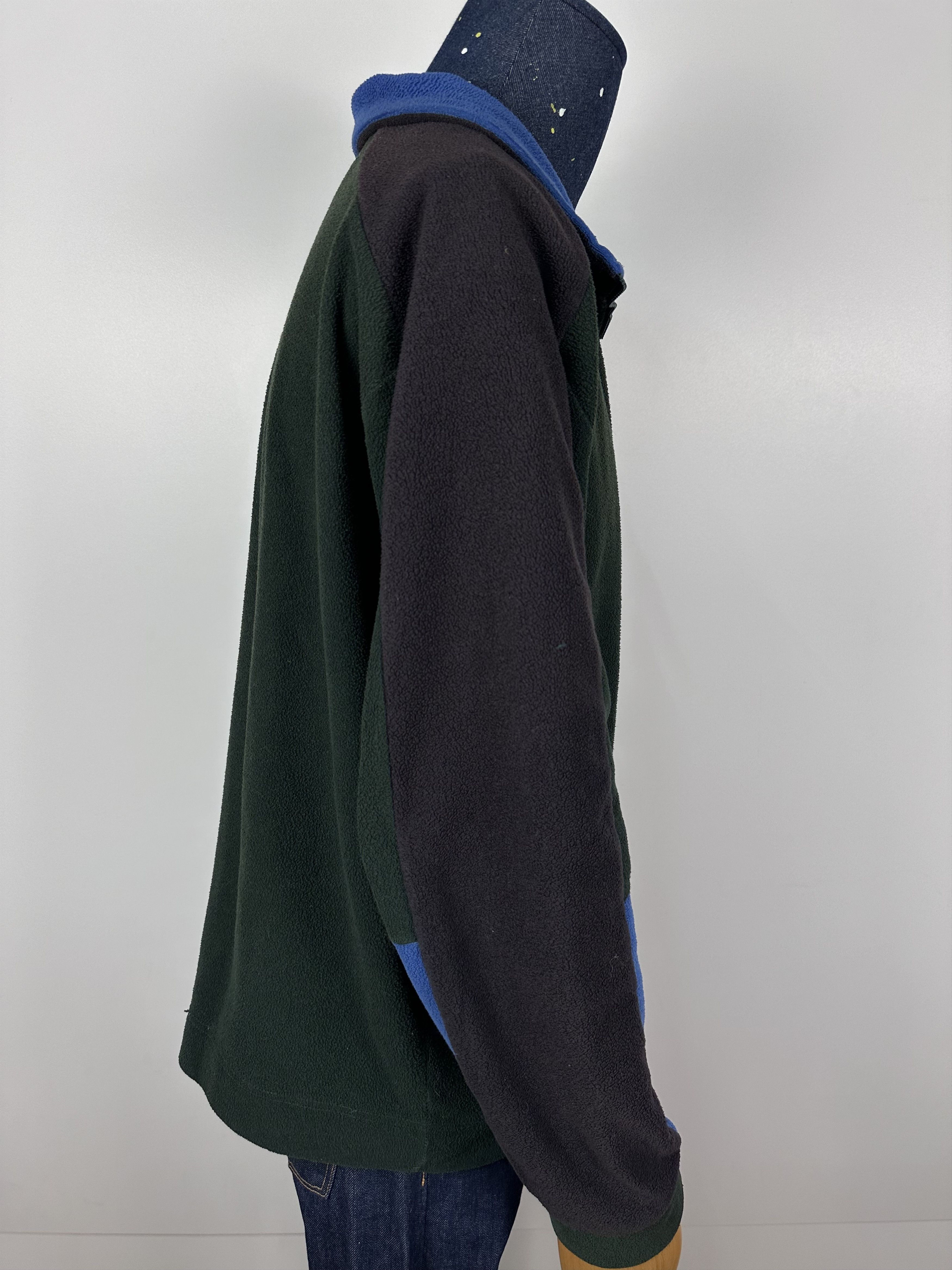 Saint Laurent Paris × Vintage SAINT LAURENT JEANS Fleece Jacket 1\2 Zip Pullover Green Size US XL / EU 56 / 4 - 10 Thumbnail