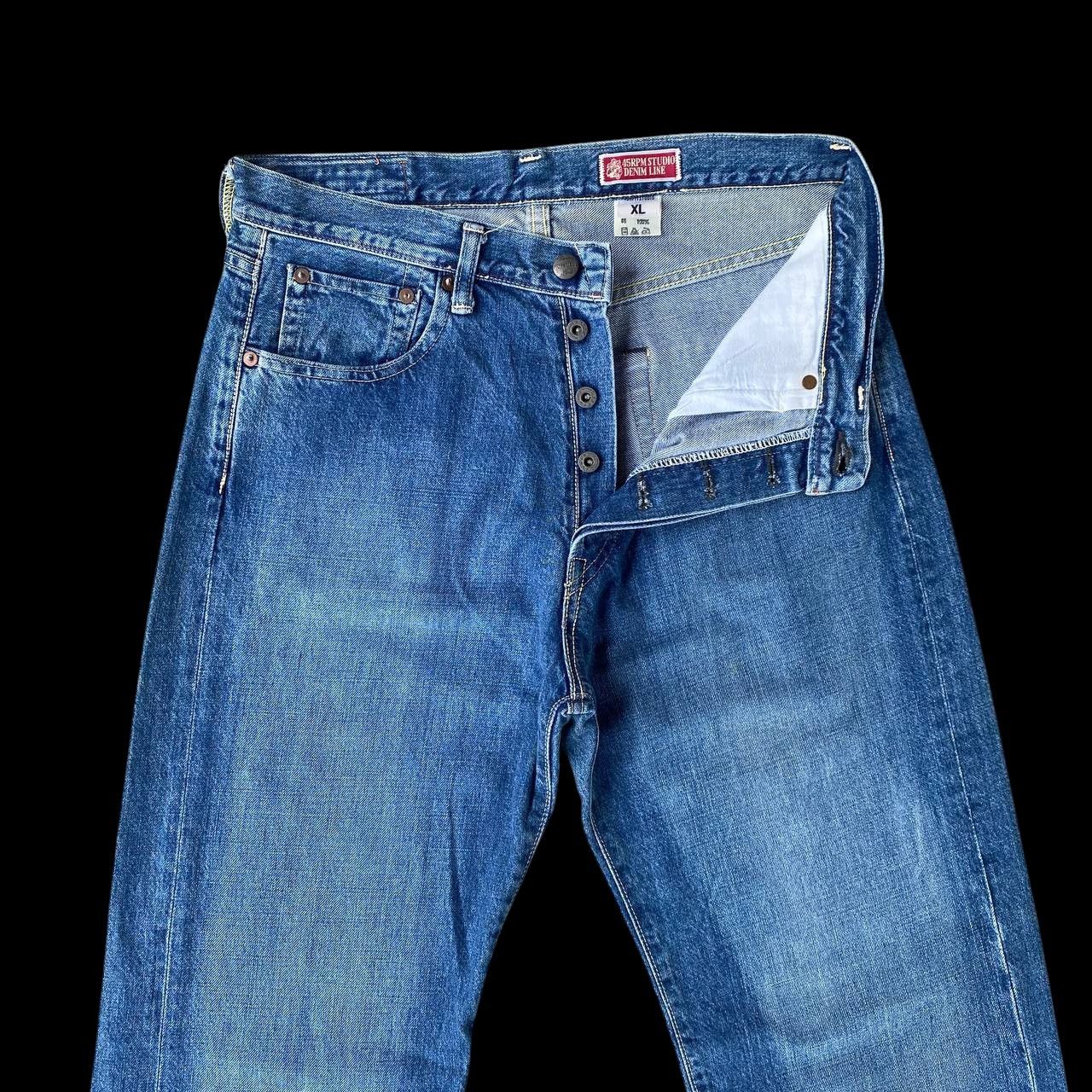 45rpm VINTAGE 90S 45RPM DENIM BLUEWASH STRAIGHT LEG Size US 30 / EU 46 - 12 Thumbnail