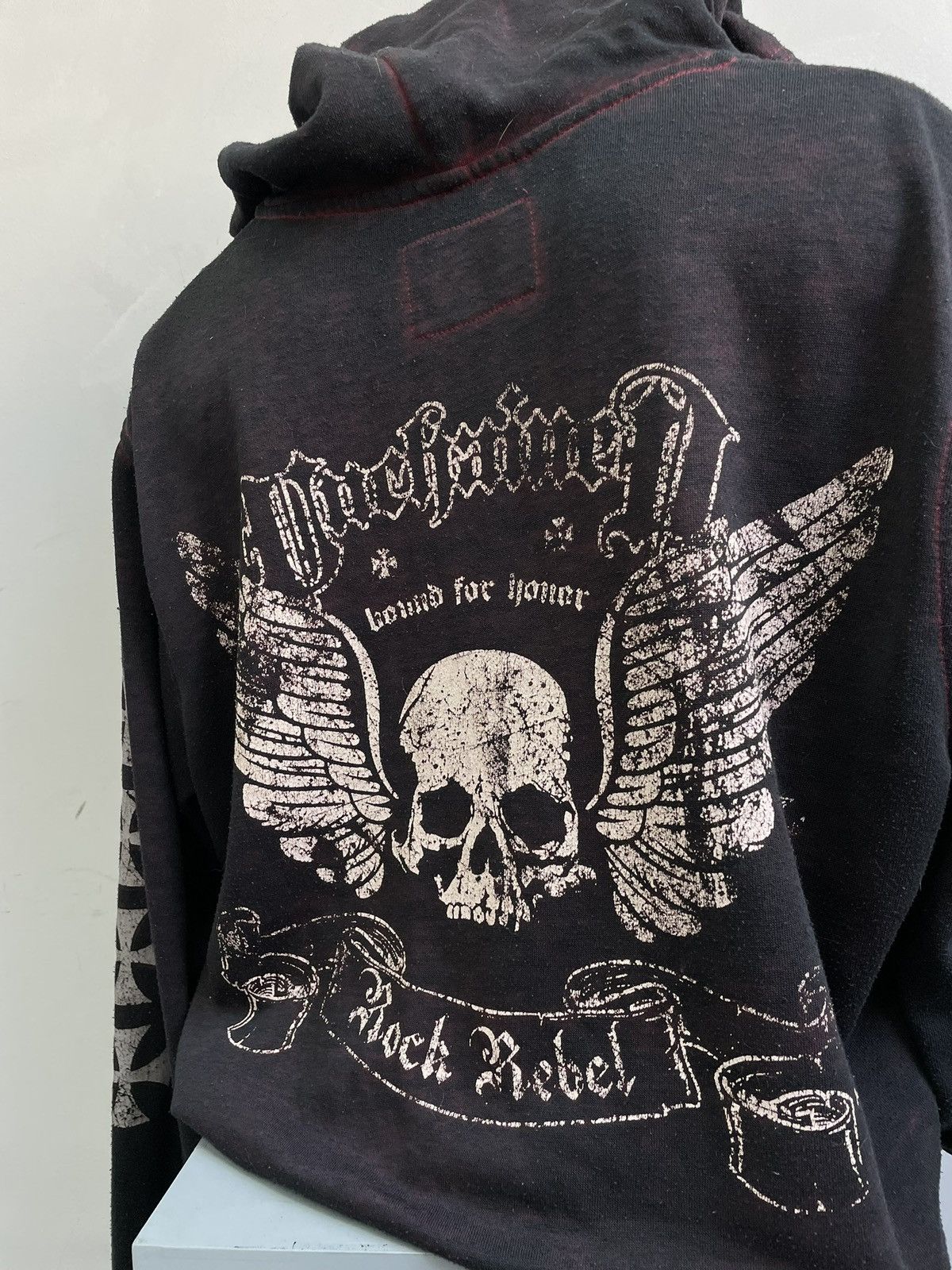 Other Rare skull affliction style hoodie y2k hype Size US L / EU 52-54 / 3 - 10 Thumbnail