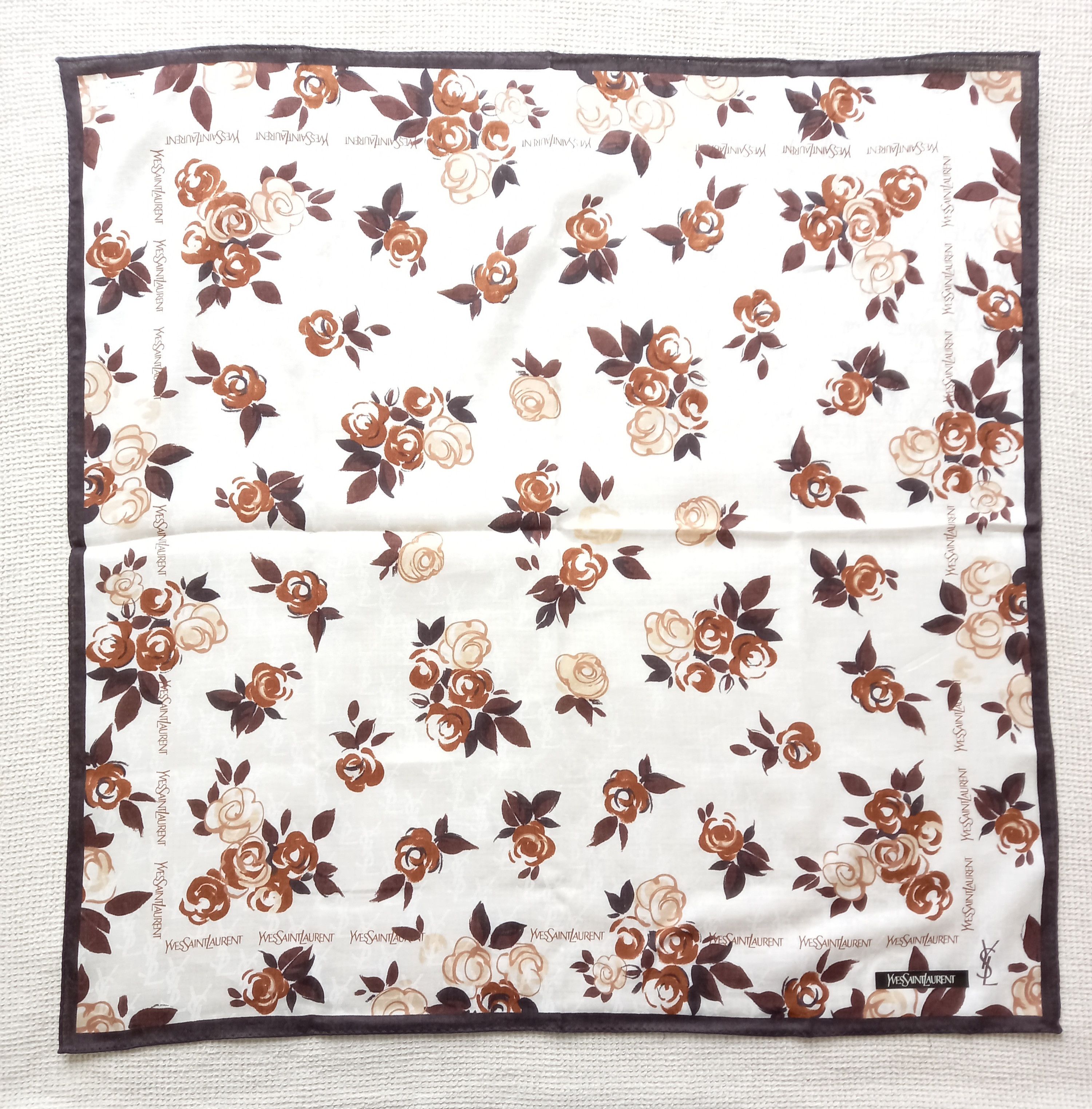 Vintage × Yves Saint Laurent NEW Rare Vintage YSL Bandana/Handkerchief/Scarf Japan Size ONE SIZE - 6 Thumbnail