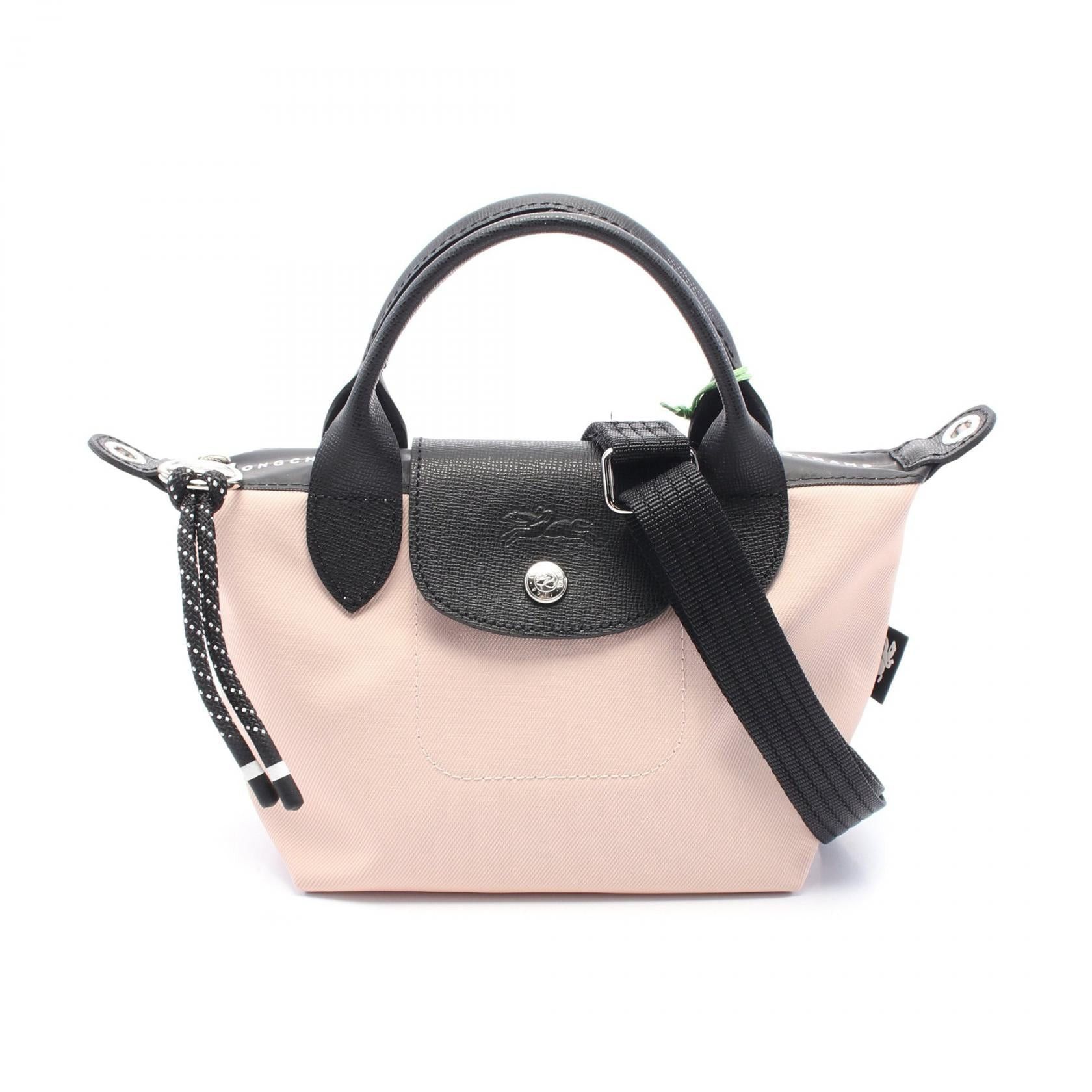 Longchamp Longchamp Le Preage Energy Xs Handbag Canvas Leather Pink Black Size ONE SIZE - 1 Thumbnail