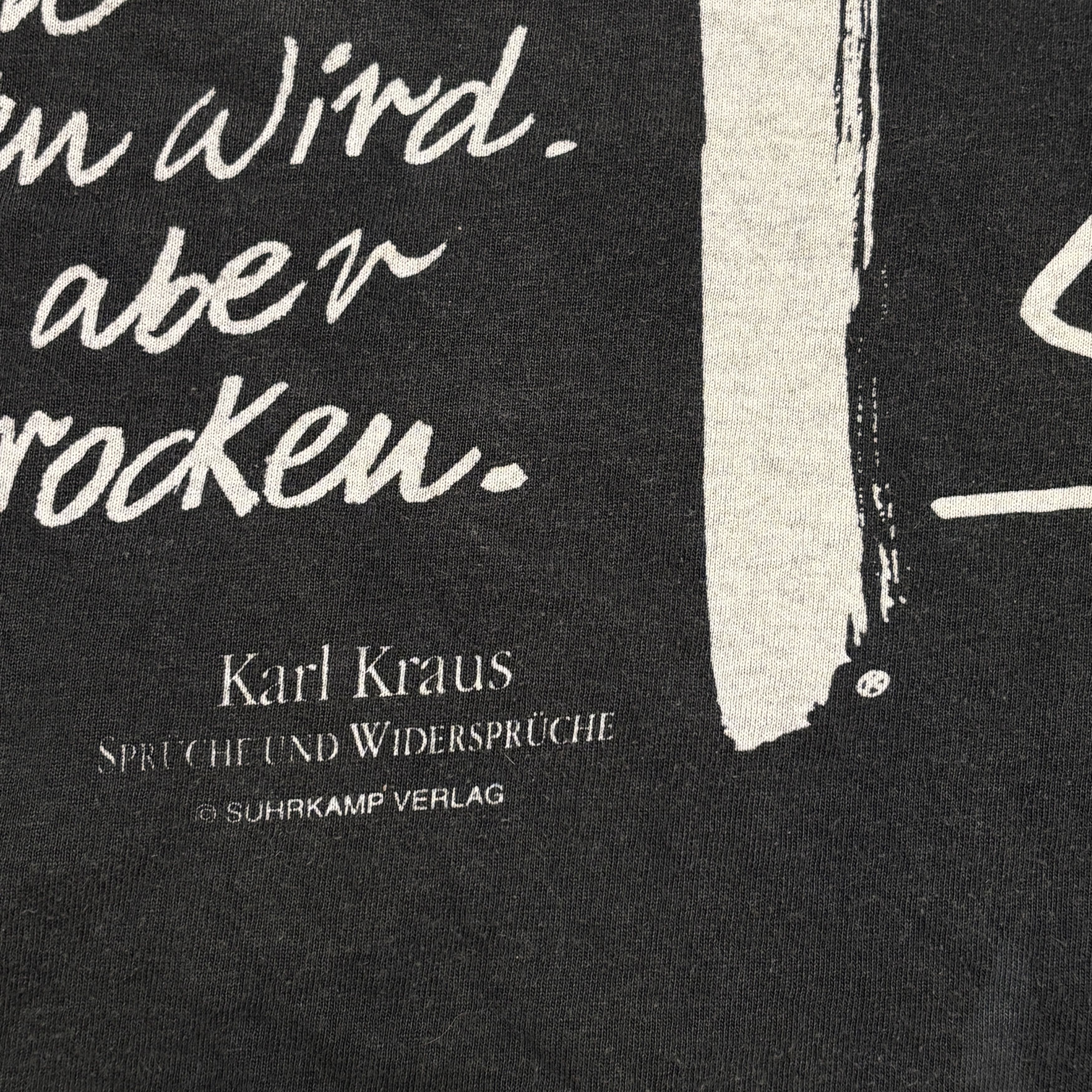 Band Tees Vintage Book Shirt Karl Kraus 90s Single Stitch Art Tee Size US XL / EU 56 / 4 - 14 Thumbnail