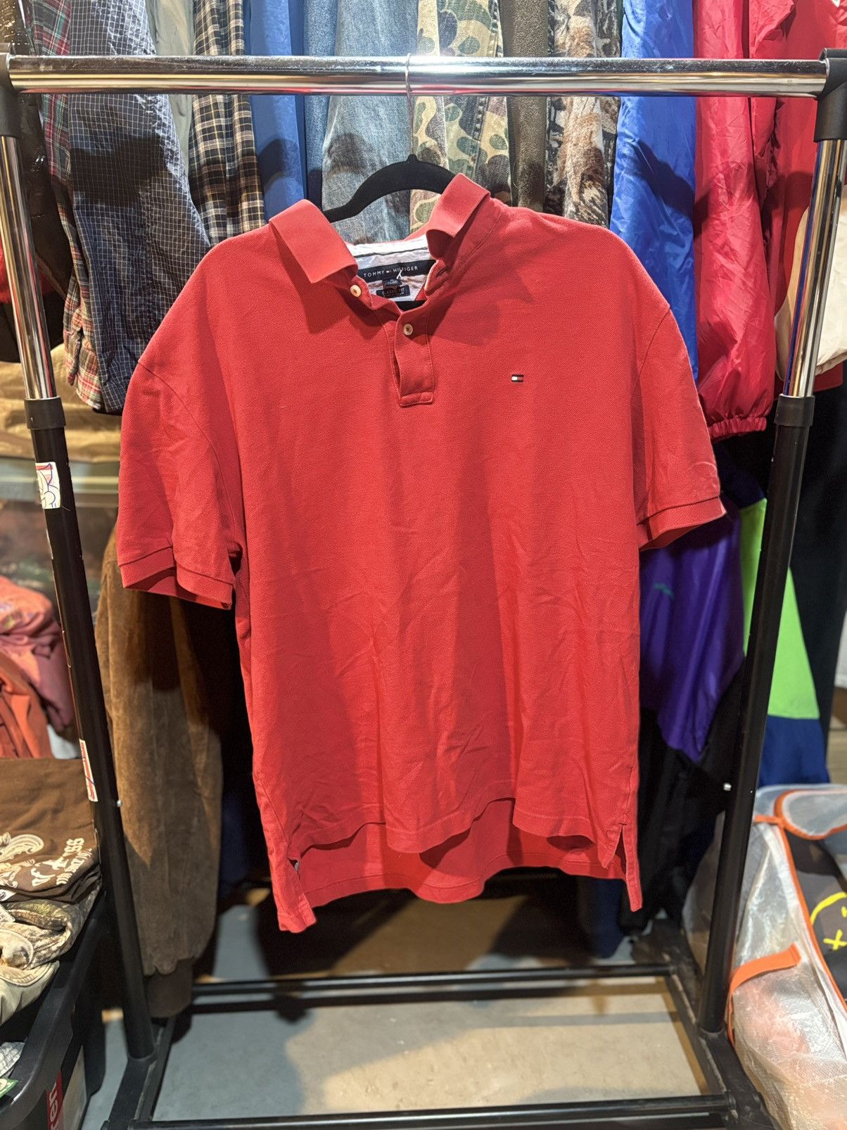 Tommy Hilfiger Tommy Hilfiger Red Polo Shirt Size US XL / EU 56 / 4 - 1 Thumbnail