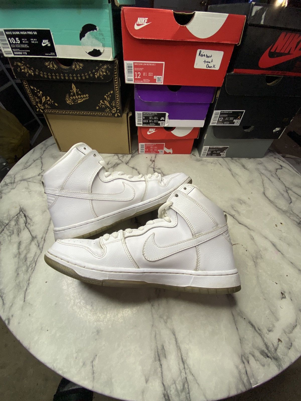 Nike Dunk high white base grey Size US 10.5 / EU 43-44 - 6 Thumbnail