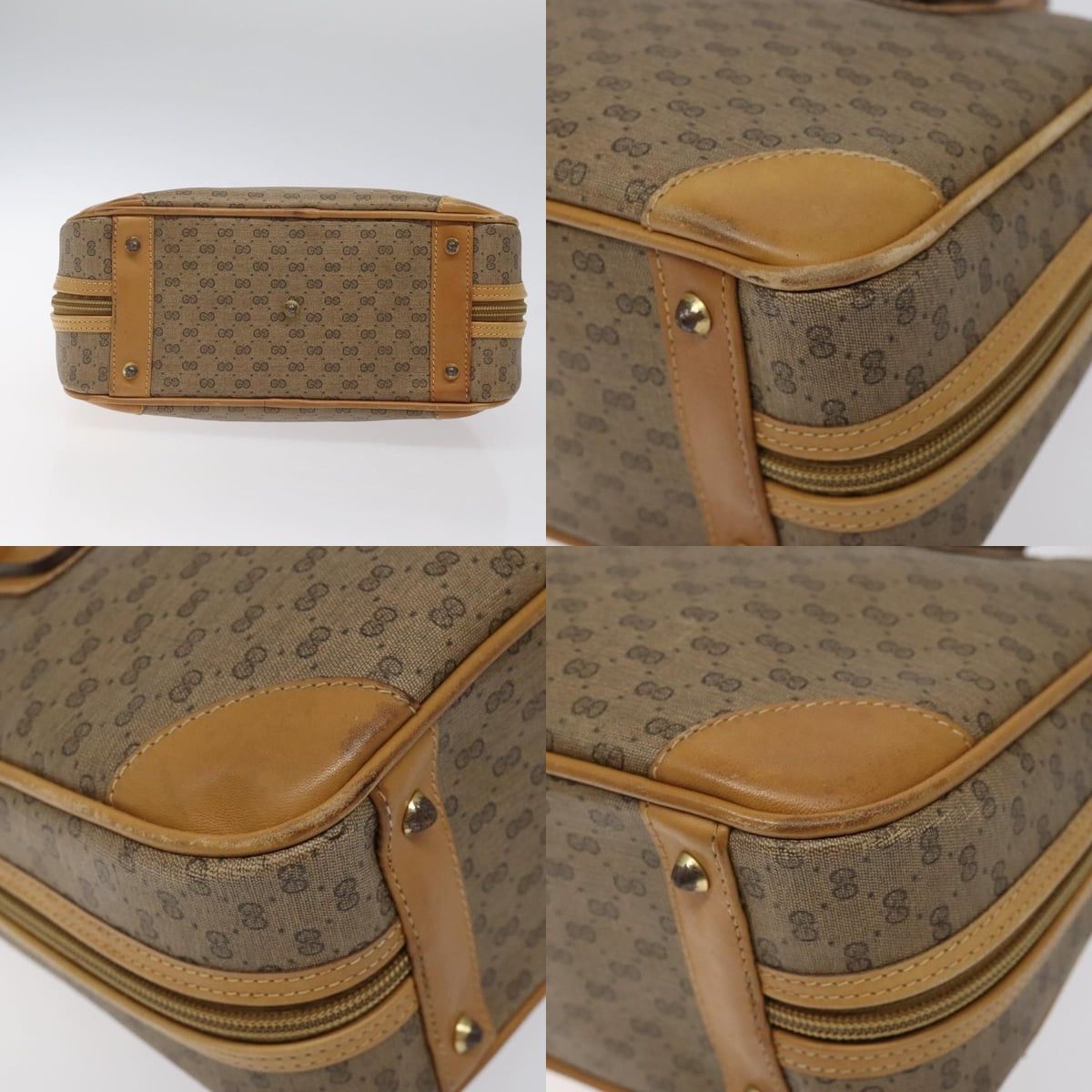 Gucci GUCCI Micro GG Supreme Hand Bag Pvc Beige Gold 000 39 000 39 Size ONE SIZE - 10 Thumbnail