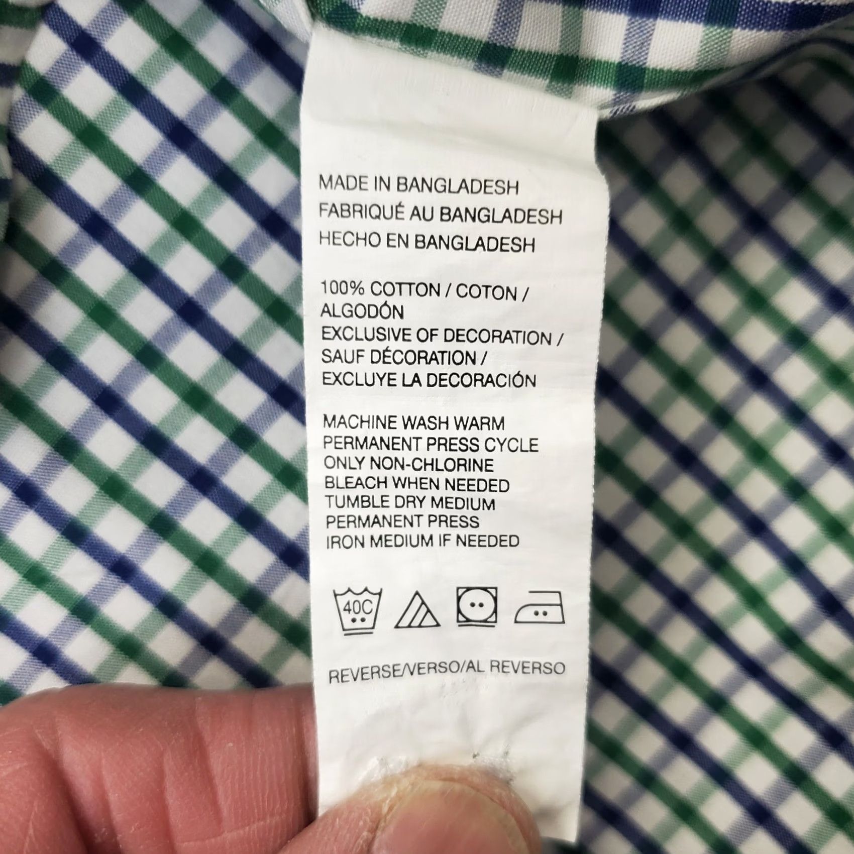 Izod IZOD Mens Shirt 2XLT Multicolor Check Chest Pocket Embroidery Logo Button Up EUC Size US XXL / EU 58 / 5 - 7 Thumbnail