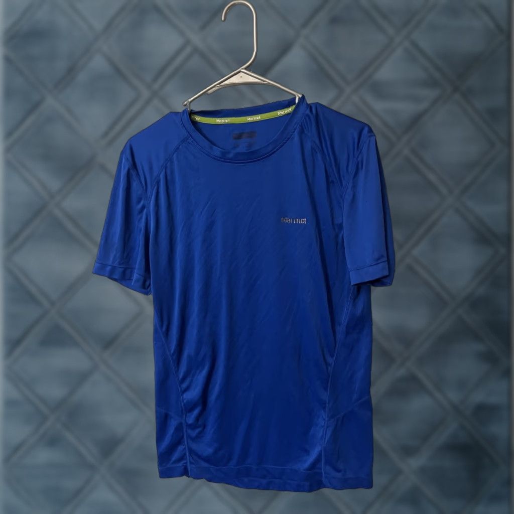 Marmot Marmot Shirt Men’s Small Blue Athletic T-Shirt Summer Hiking Unisex Adults Size US S / EU 44-46 / 1 - 1 Thumbnail