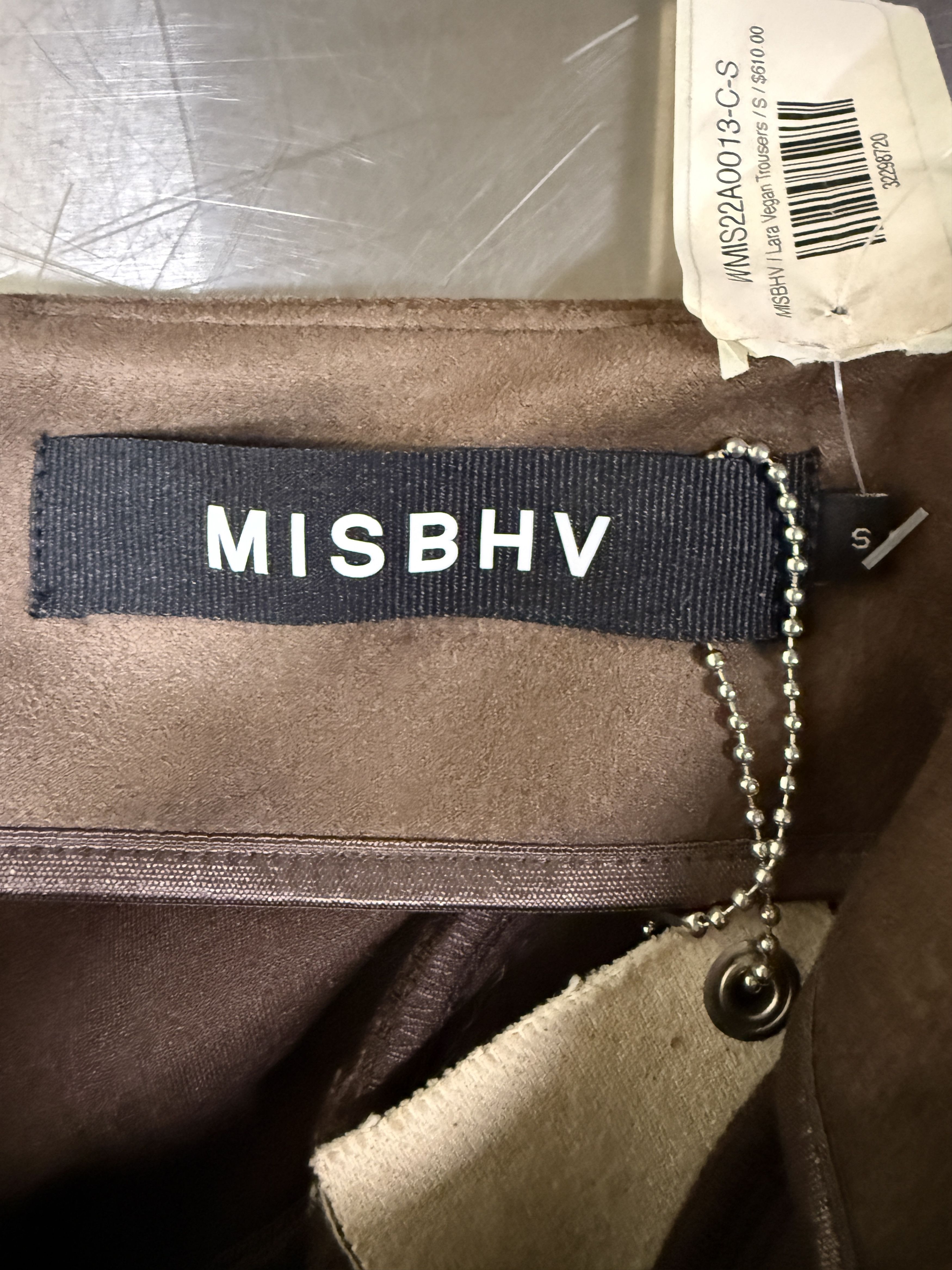 Misbhv $610 MISBHV Vegan Suede Lara Trousers Size 26" / US 2 / IT 38 - 8 Thumbnail