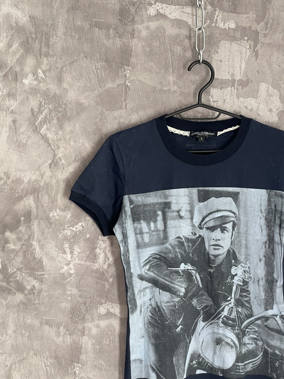 Dolce & Gabbana Dolce & Gabbana D&G Marlon Brando Overprint Y2K T shirt Size L / US 10 / IT 46 - 3 Thumbnail