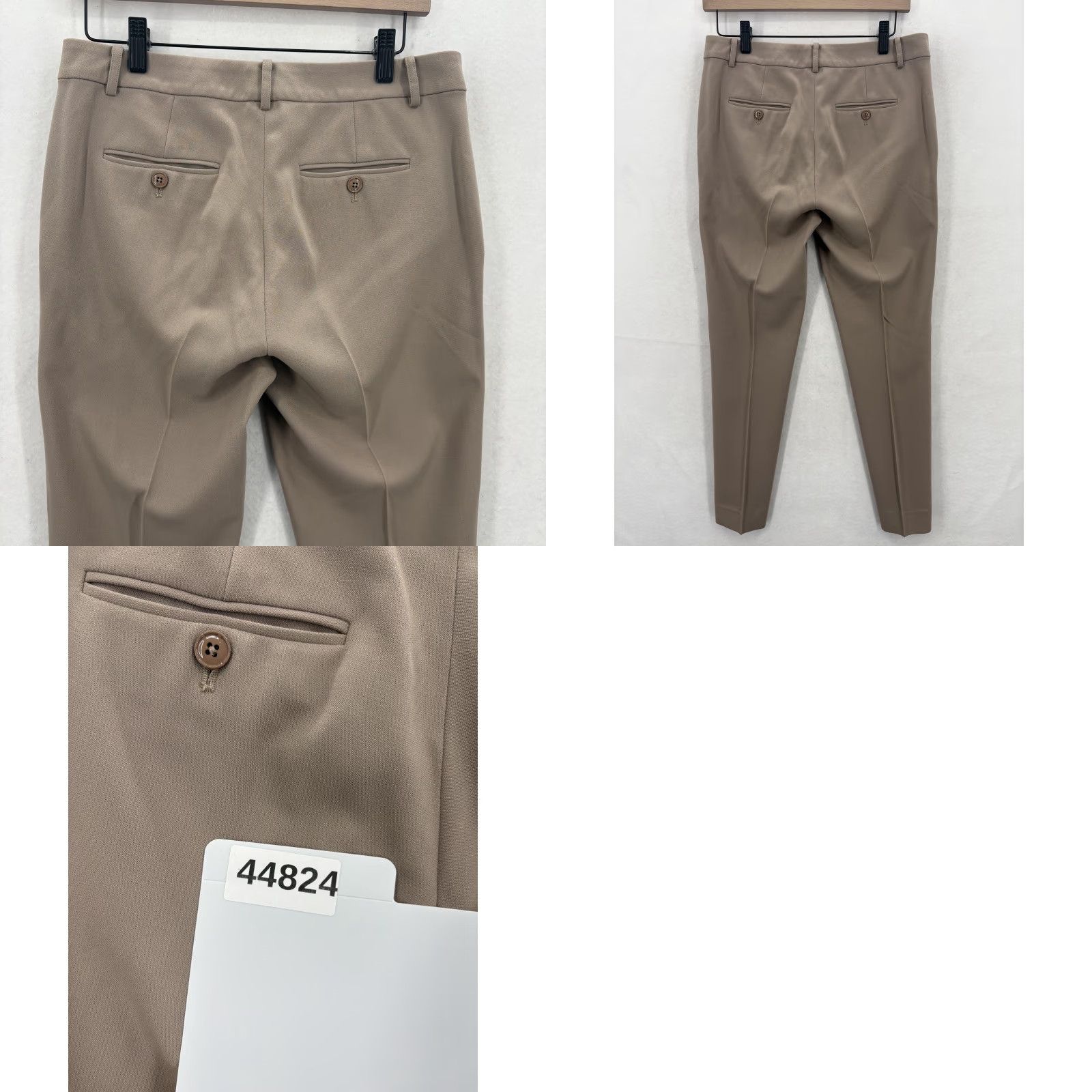 Ralph Lauren Ralph Lauren Purple Label Pants Womens 4 Beige Wool Blend Dress Trousers USA Business Women Slim Tapered Leg Pockets Hook & Eye Size 27" / US 4 / IT 40 - 10 Thumbnail