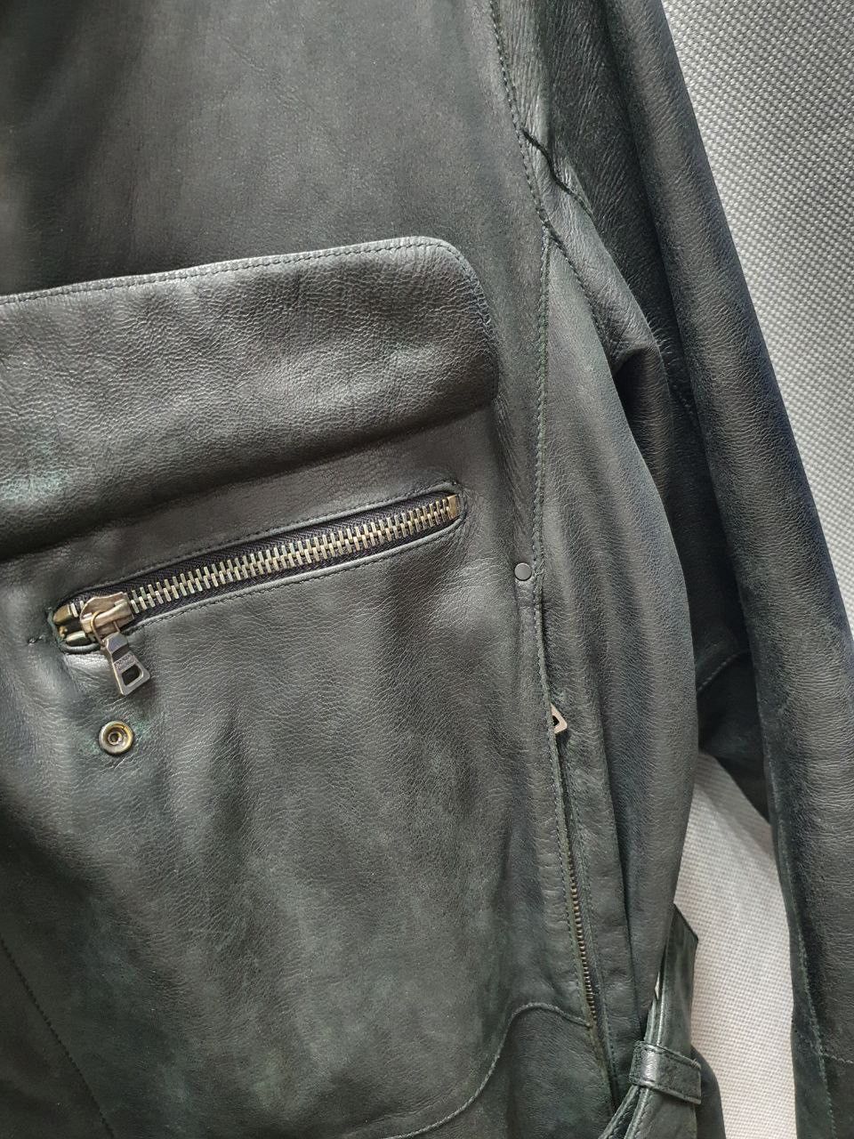 Prada Archive Prada Leather Thick Skin Coat Jacket Size US L / EU 52-54 / 3 - 10 Thumbnail